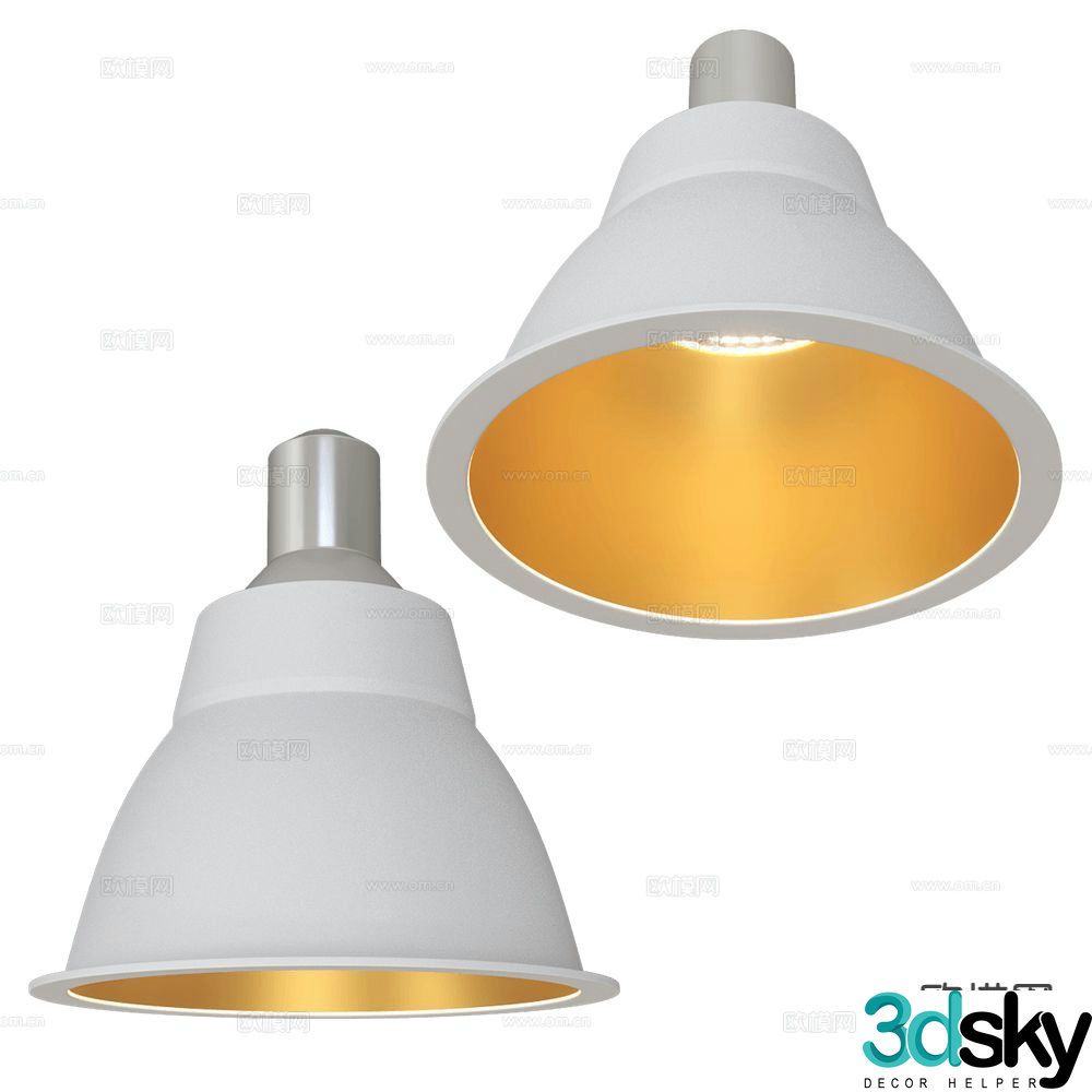 DENKIRS recessed downlight spotlight bull’s eye lamp 3d model