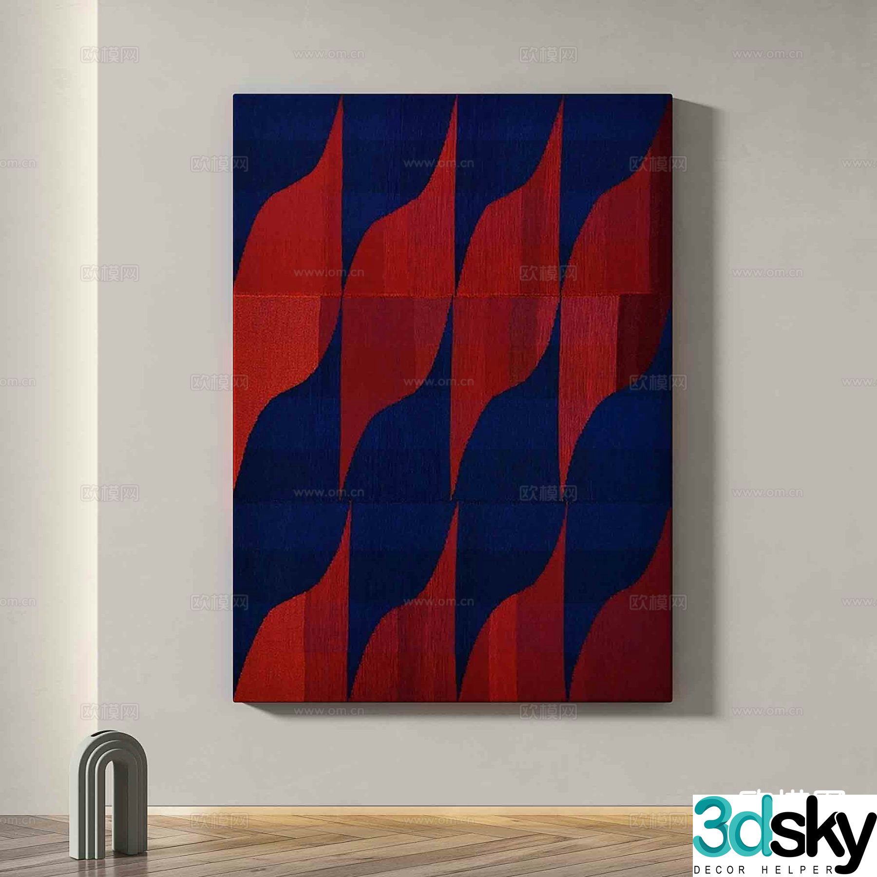 Simple painting abstract painting decorative painting 3d model