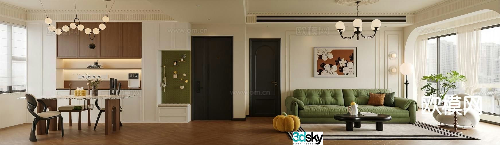 French restaurant 3d model
