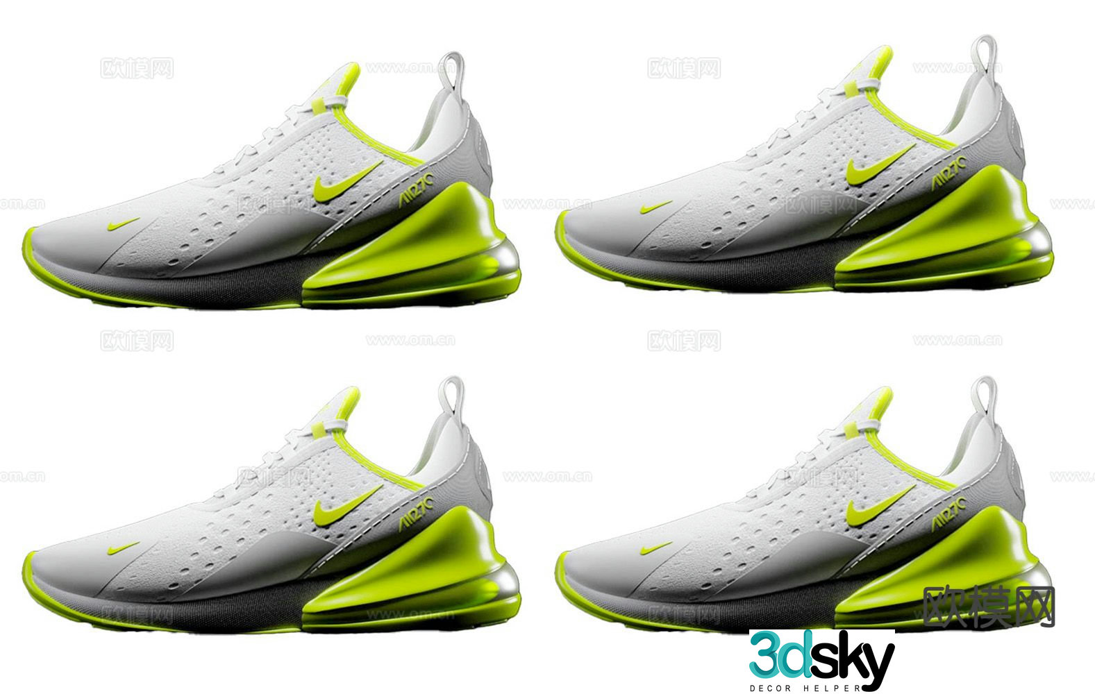 Nike sneakers Nike AirMax sports air shoes 3d model