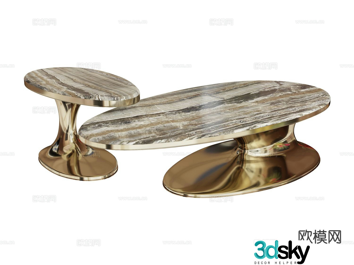 visionnaire coffee table 3d model