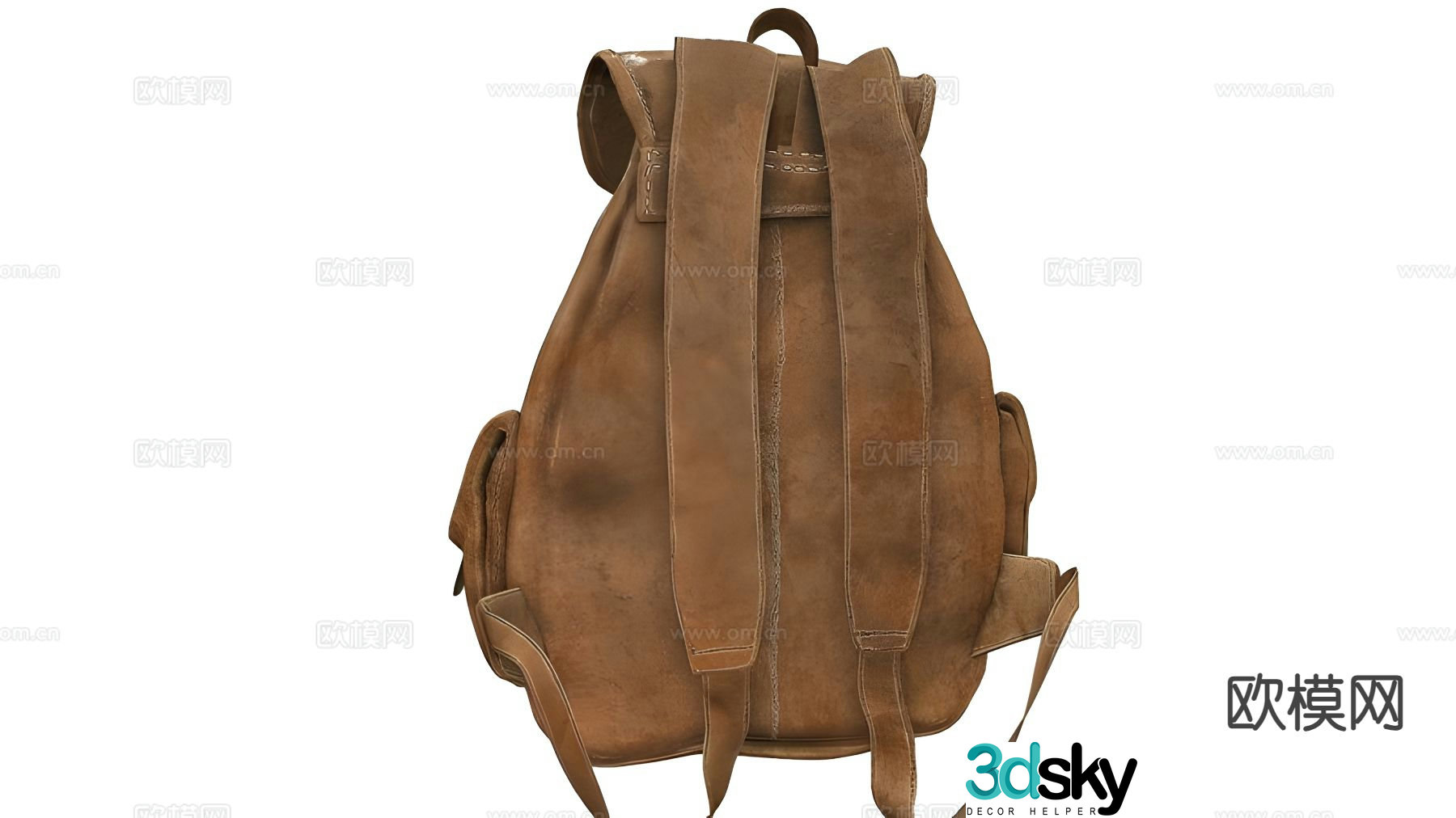 Marching backpack travel bag backpack 3d model