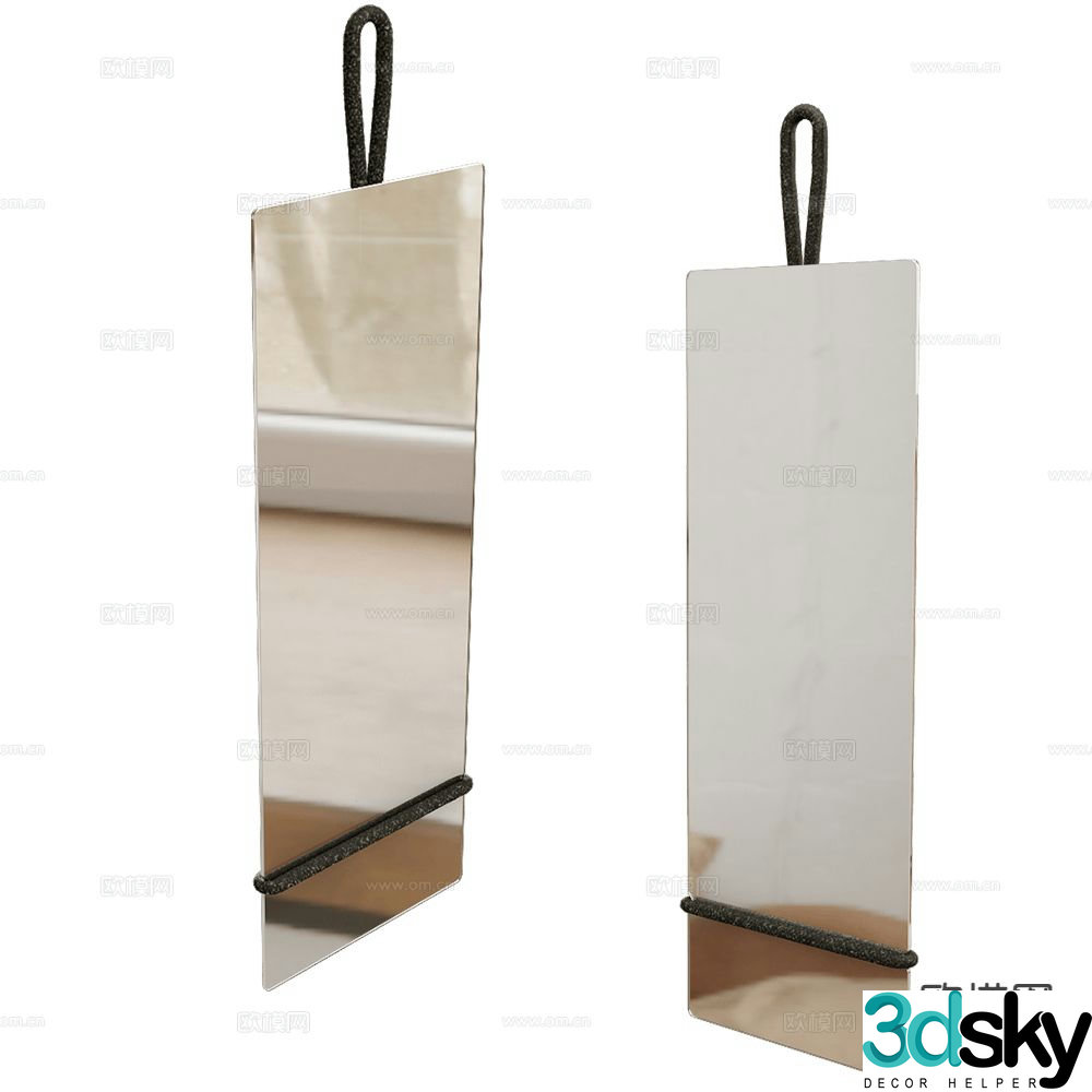 Stockholm mirror decorative mirror 3d model