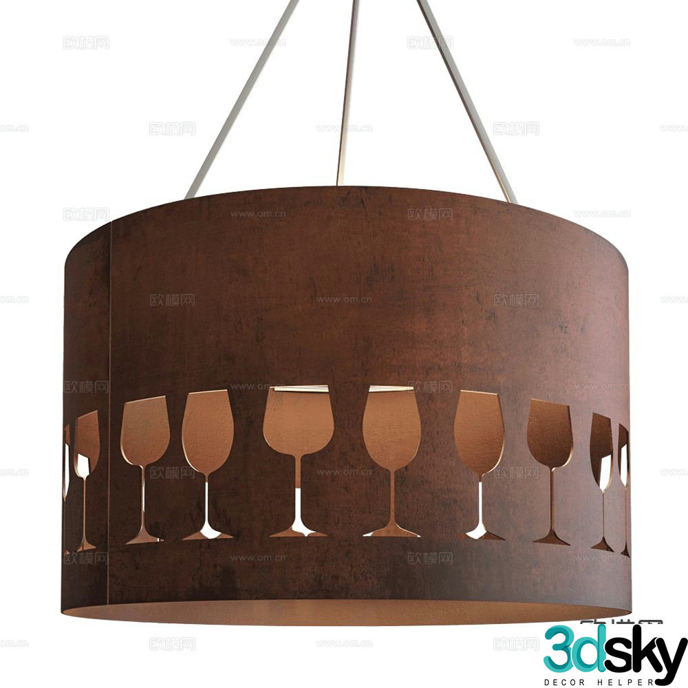 ELITE Nordic chandelier restaurant chandelier 3d model