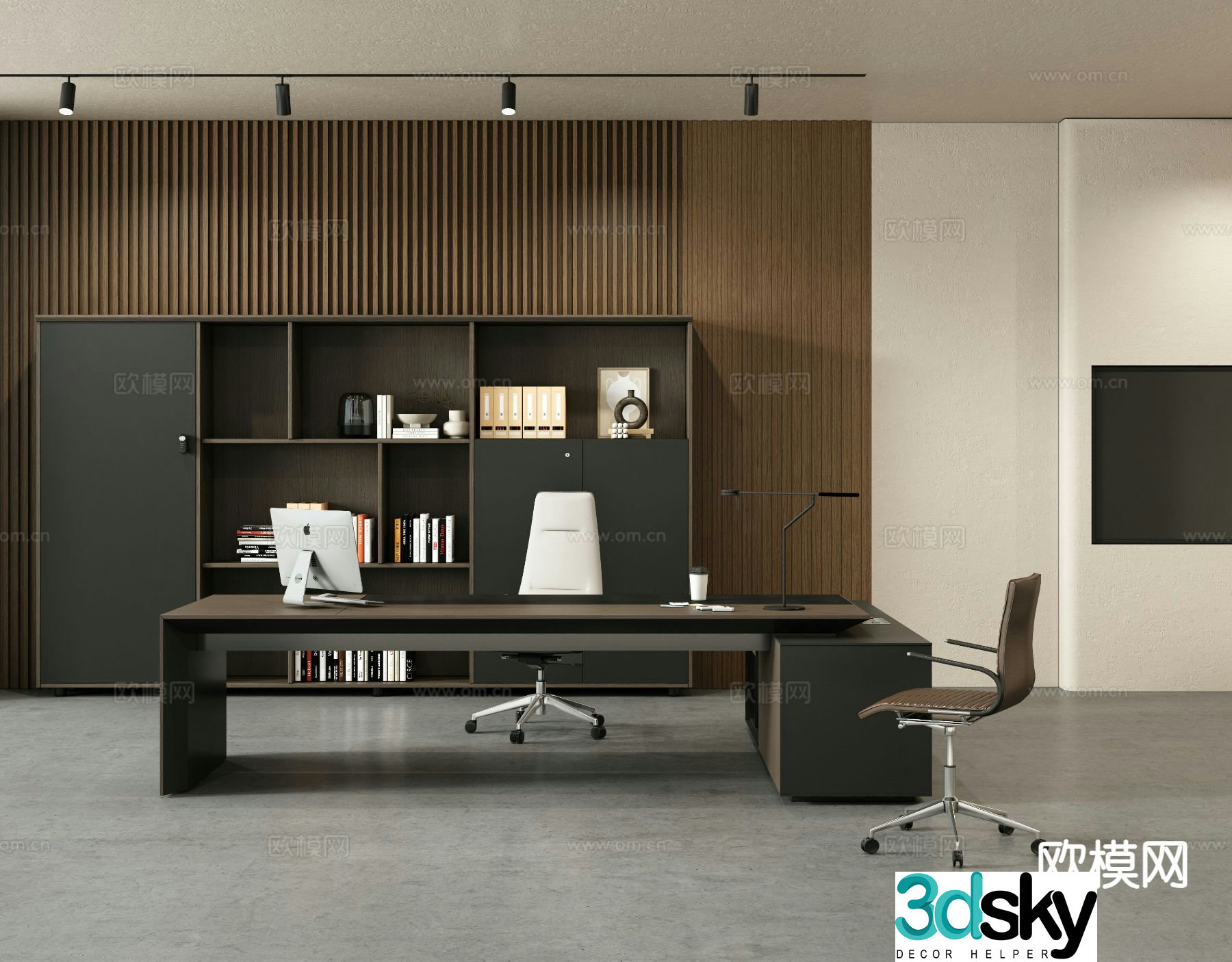 Executive desk executive desk manager desk boss desk 3D model