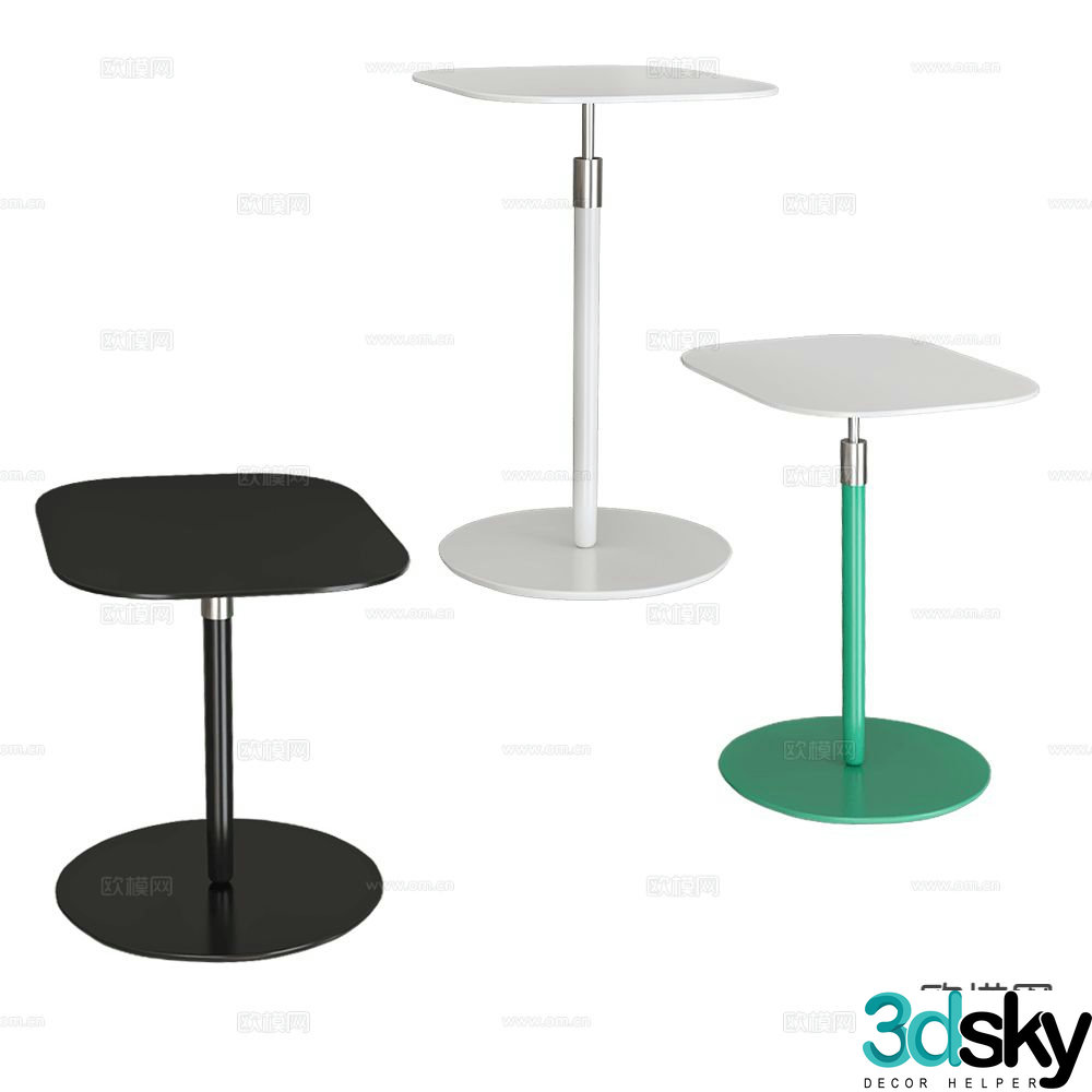 Schiavello side table table table corner table 3d model