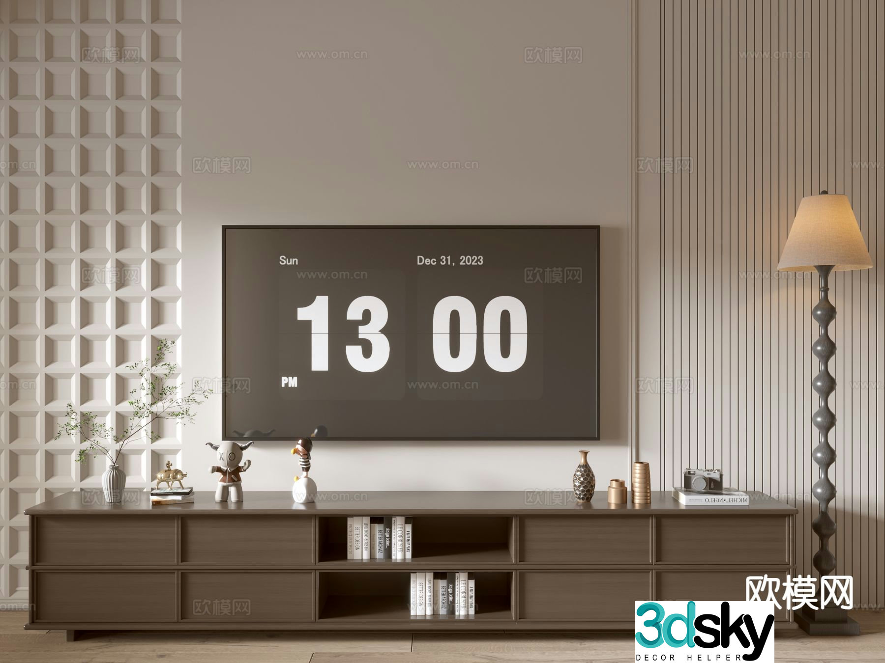 Modern TV cabinet 3d model