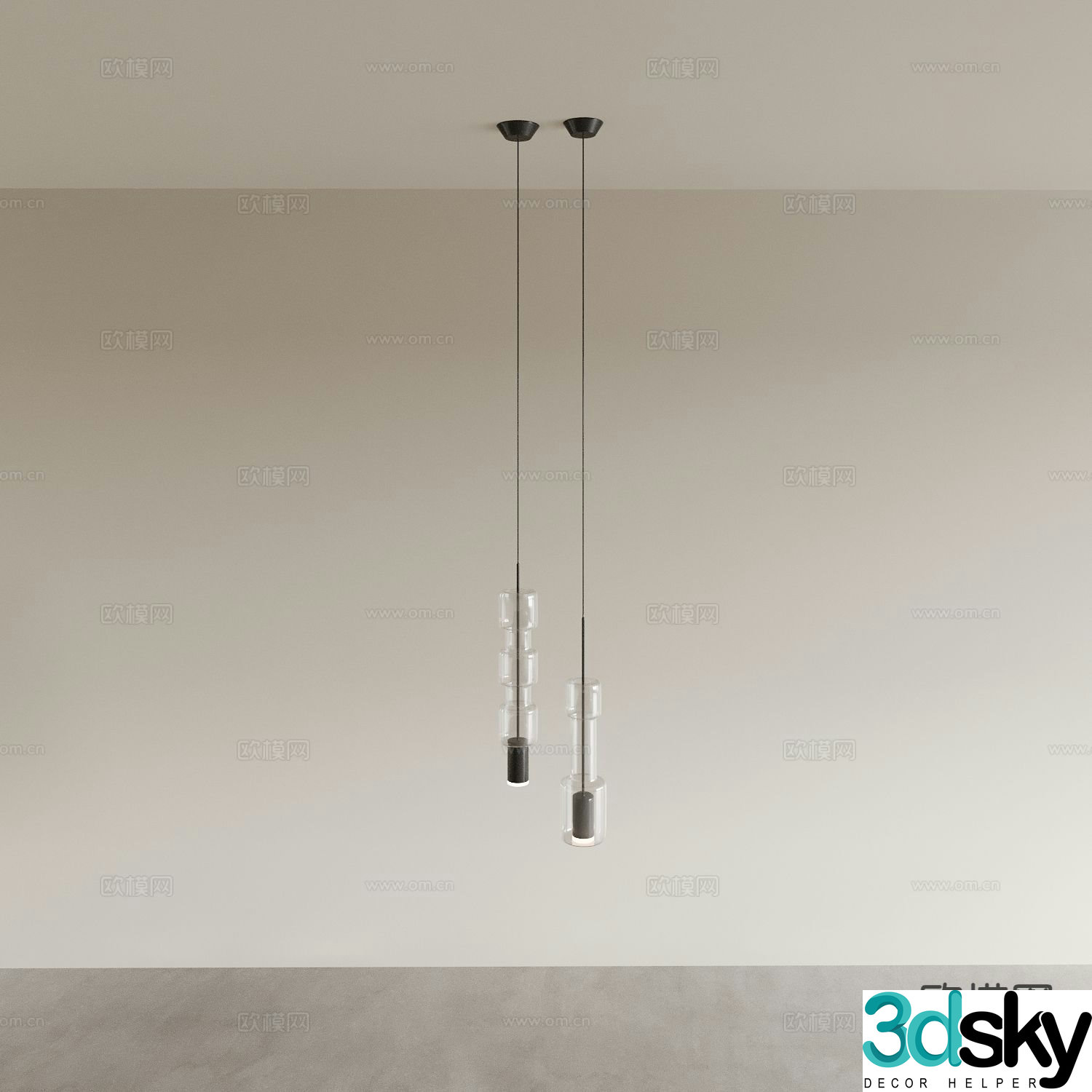 Restaurant small chandelier 3d model