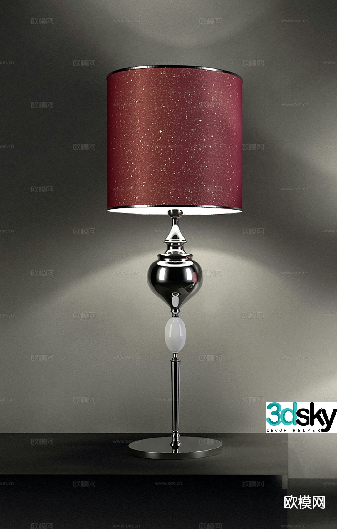 Postmodern desk lamp 3d model