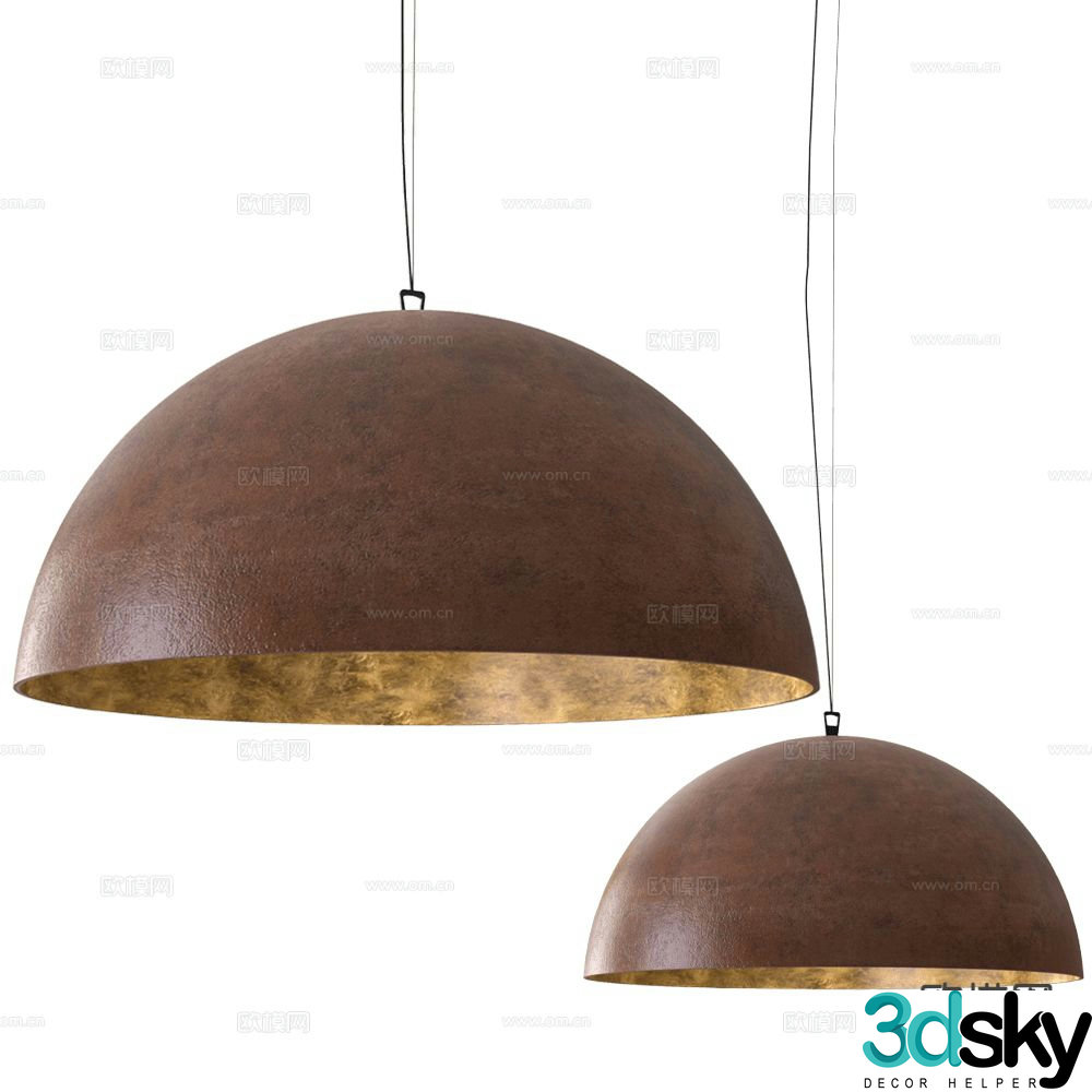 ELITE industrial style chandelier 3d model