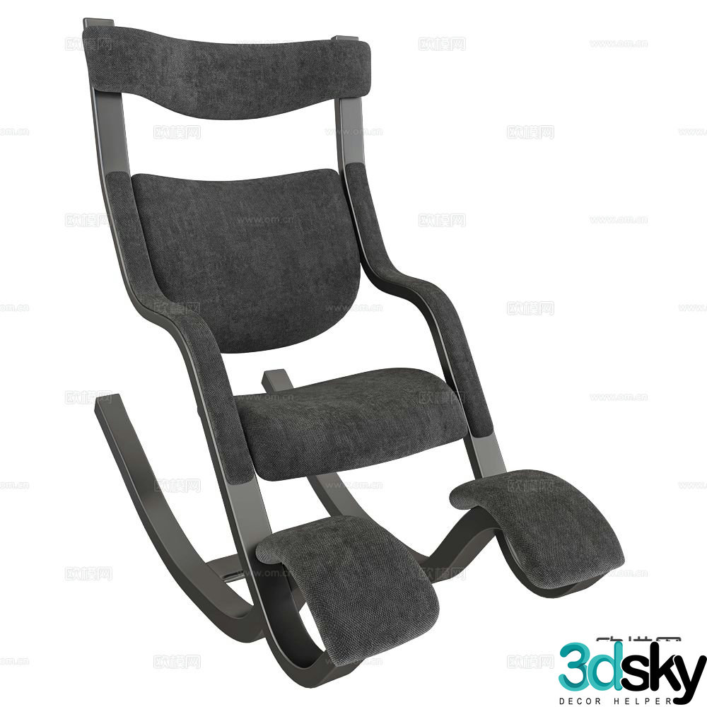 Varier recliner rocking chair 3d model