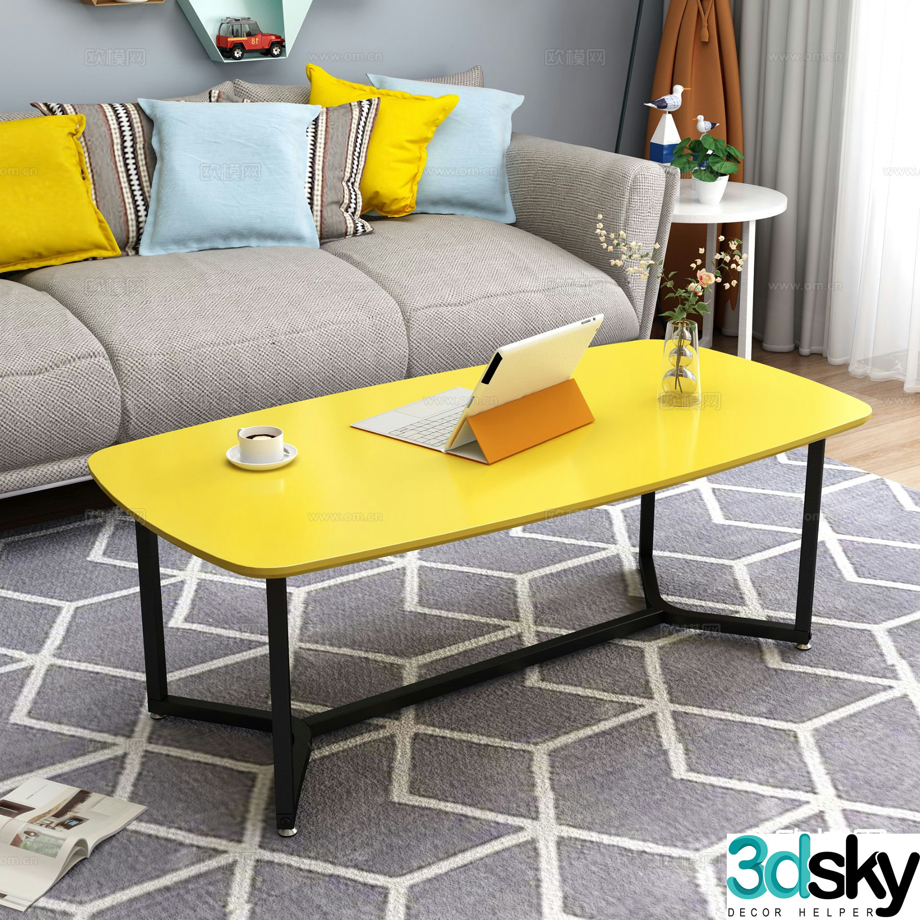 Nordic coffee table 3d model