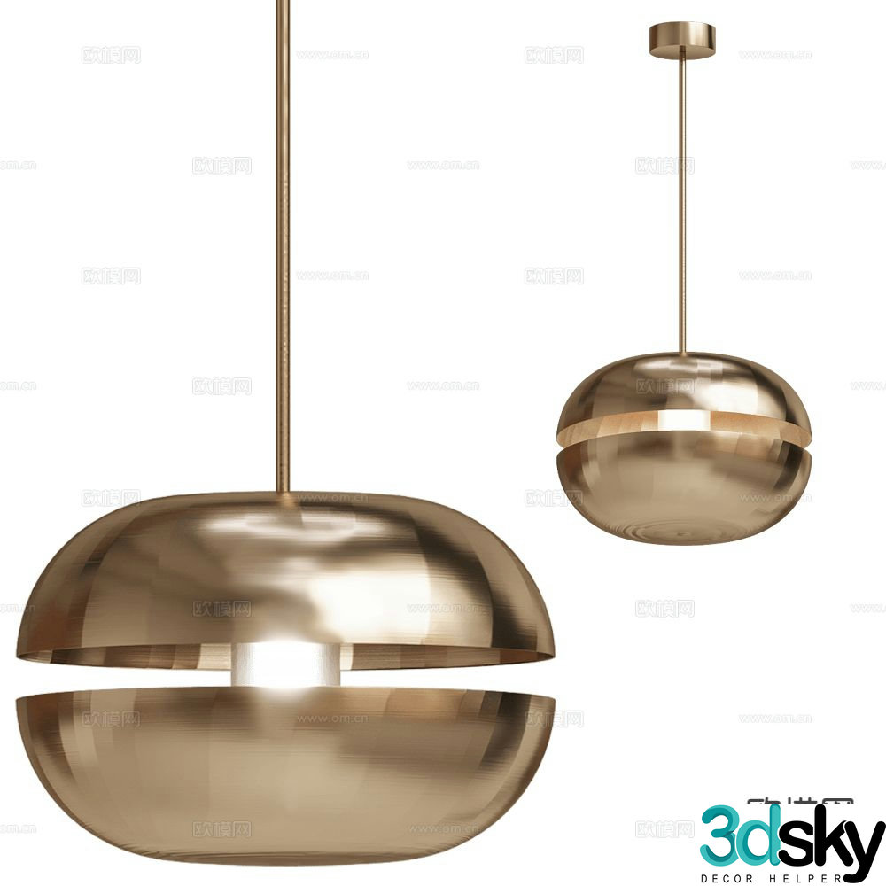 Salto creative chandelier 3d model
