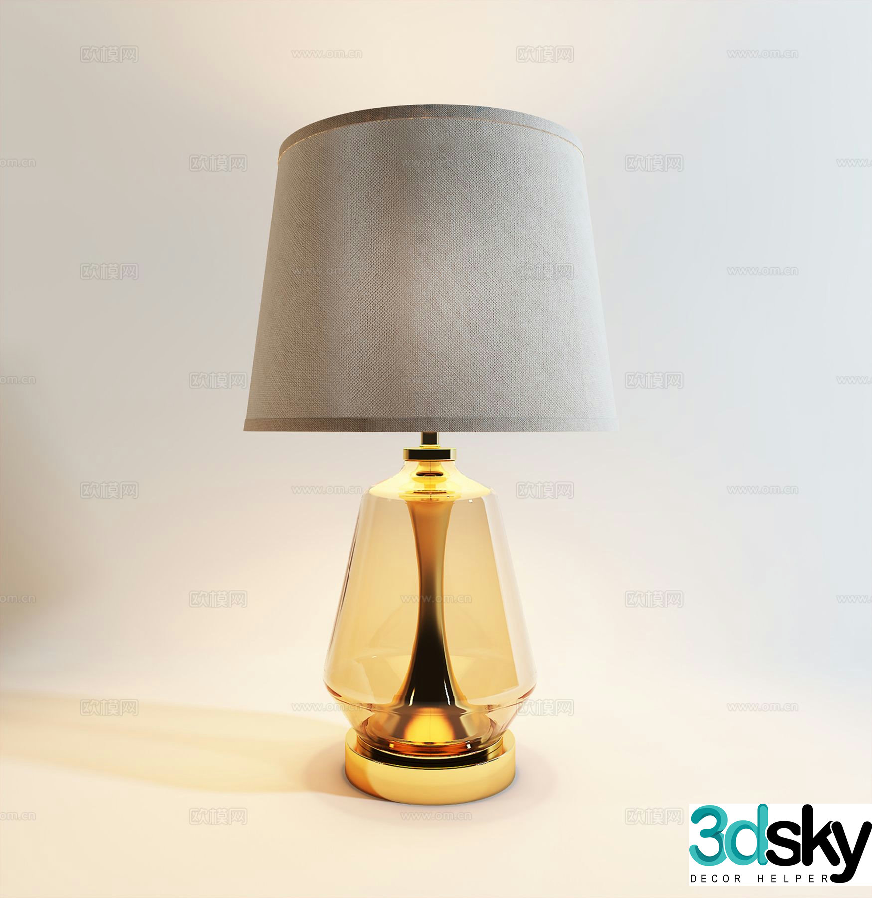 Modern desk lamp 3d model