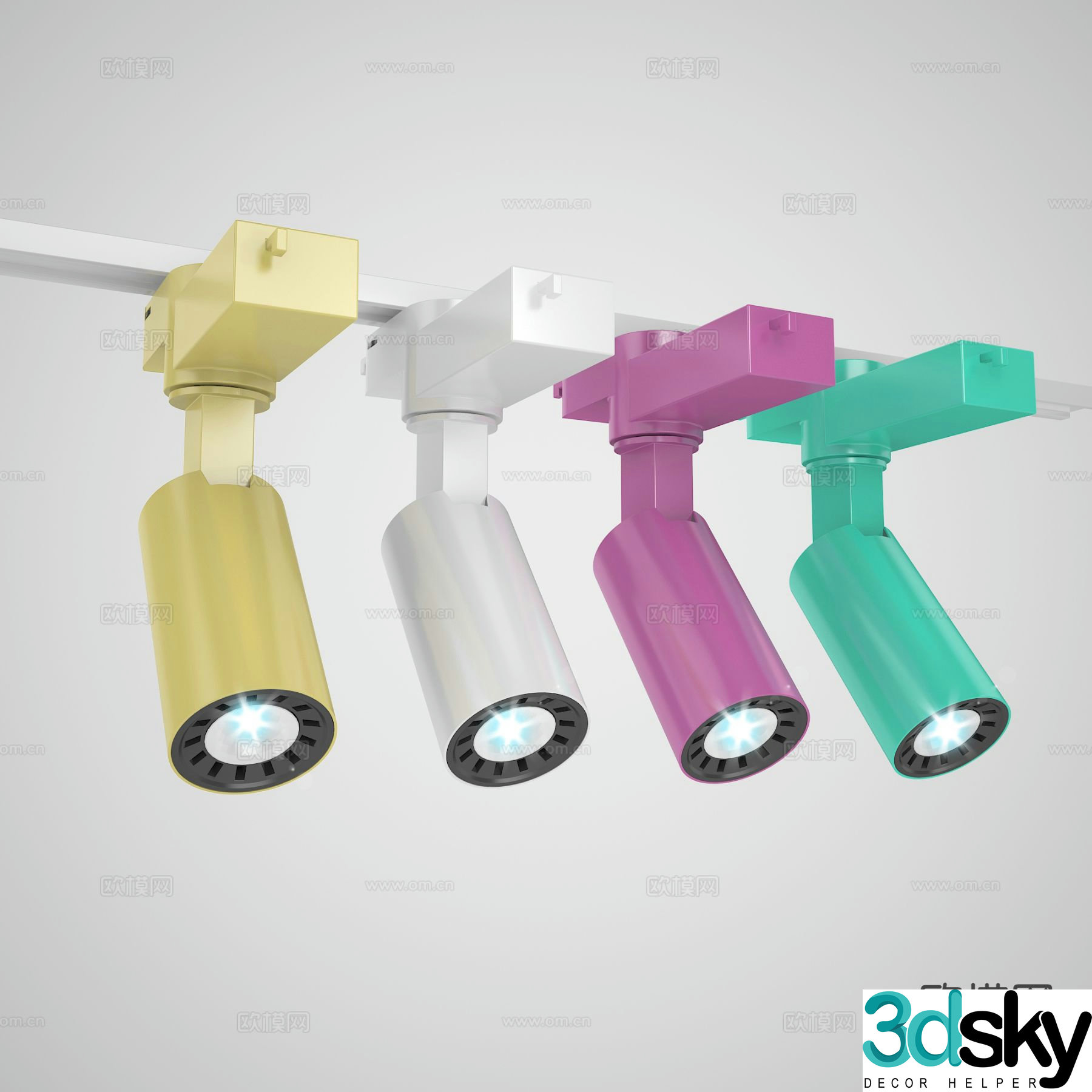 dopamine downlight spotlight 3d model