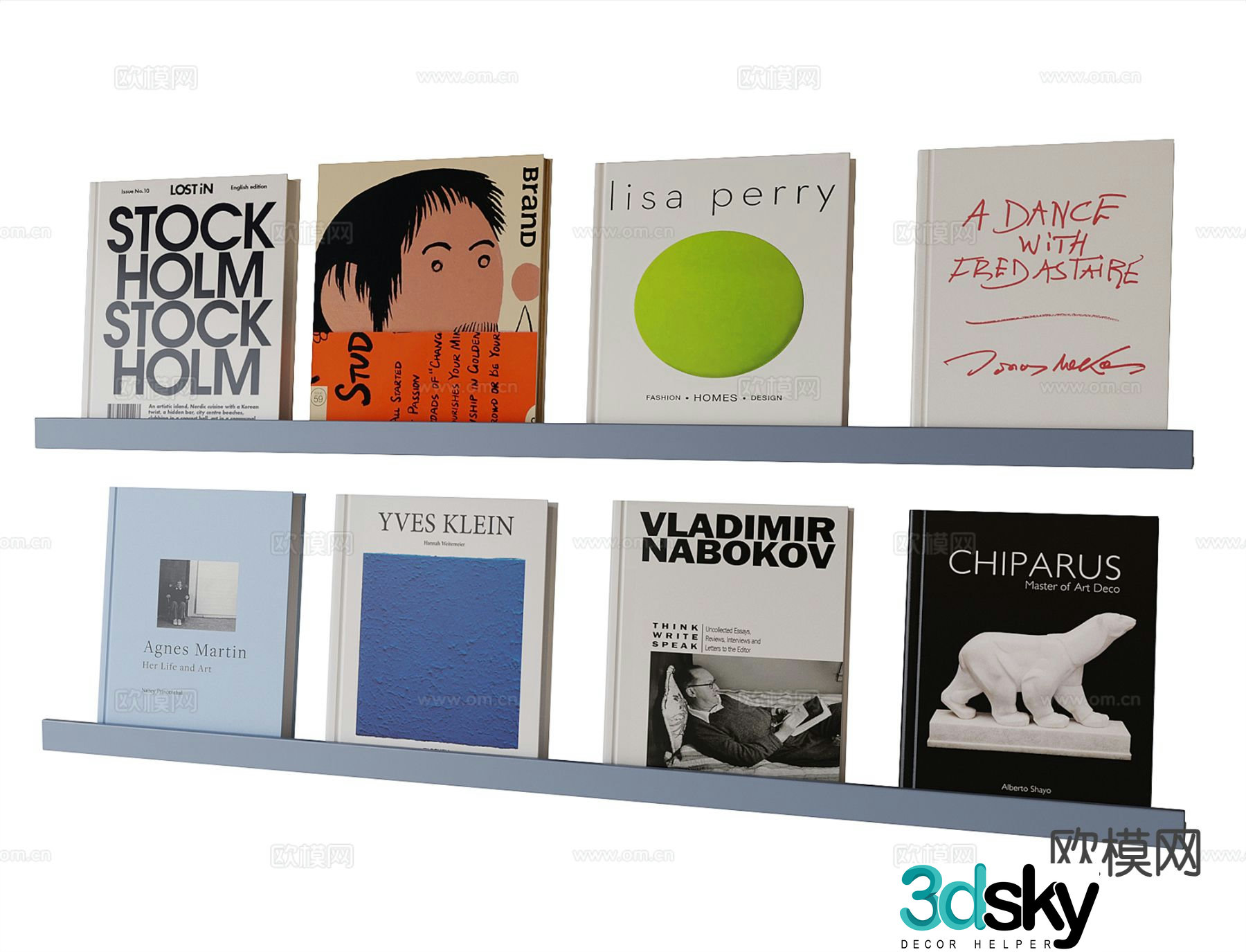 modern book book magazine 3d model