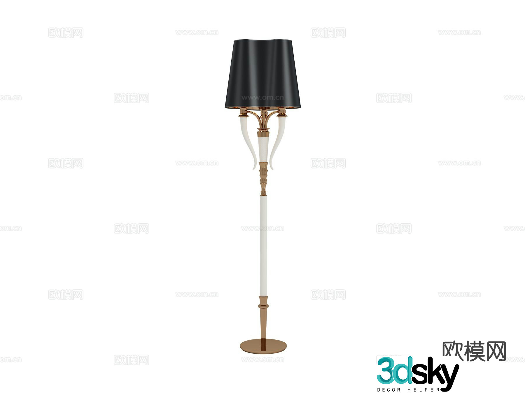visionnaire European style floor lamp 3d model