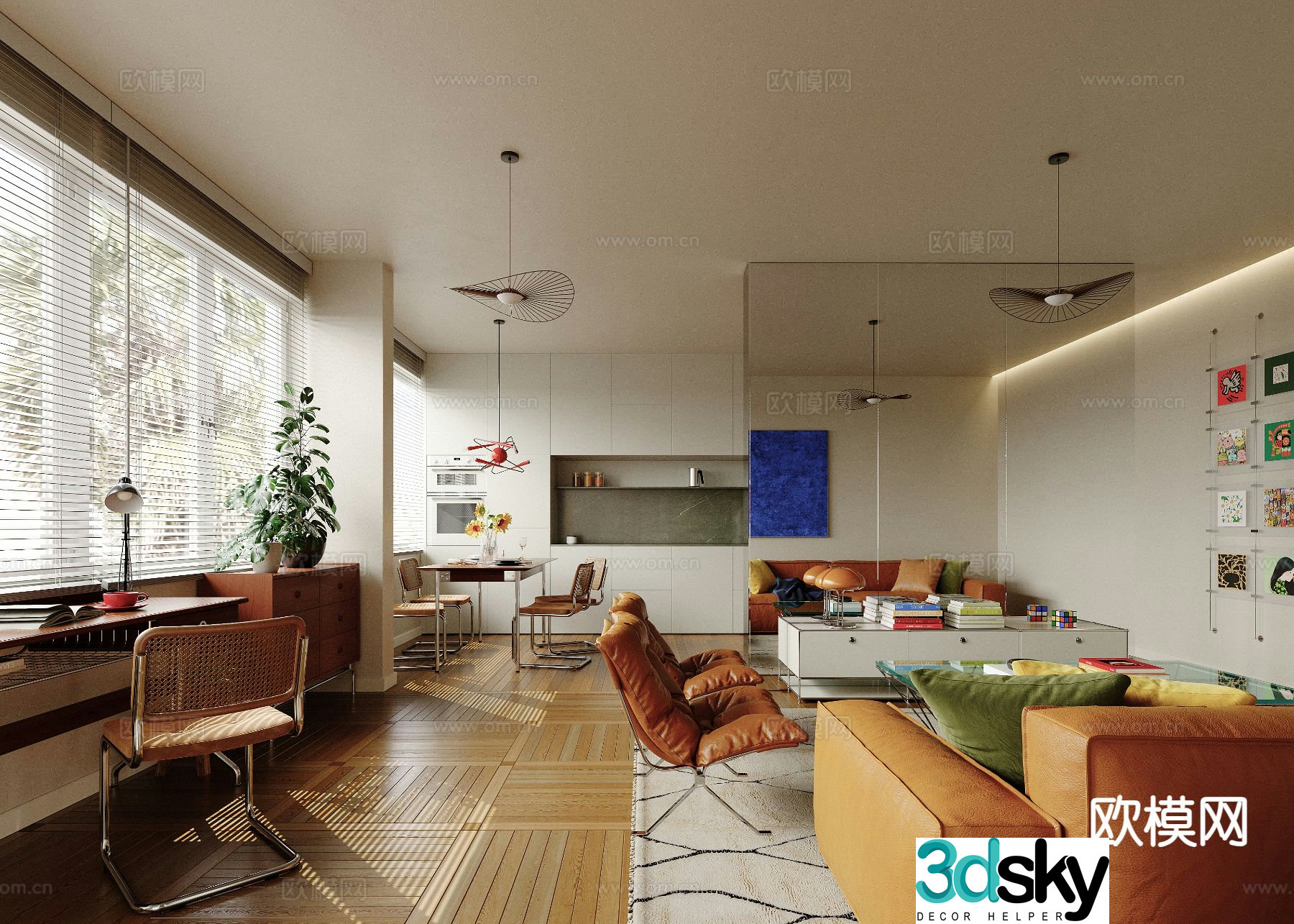 Bauhaus Guest Restaurant Mixed Guest Restaurant 3D model