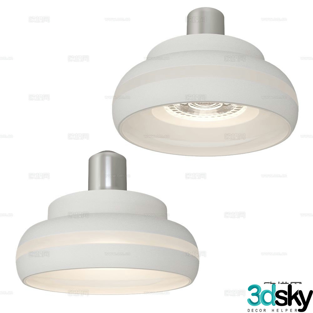 DENKIRS cream style ceiling lamp 3d model