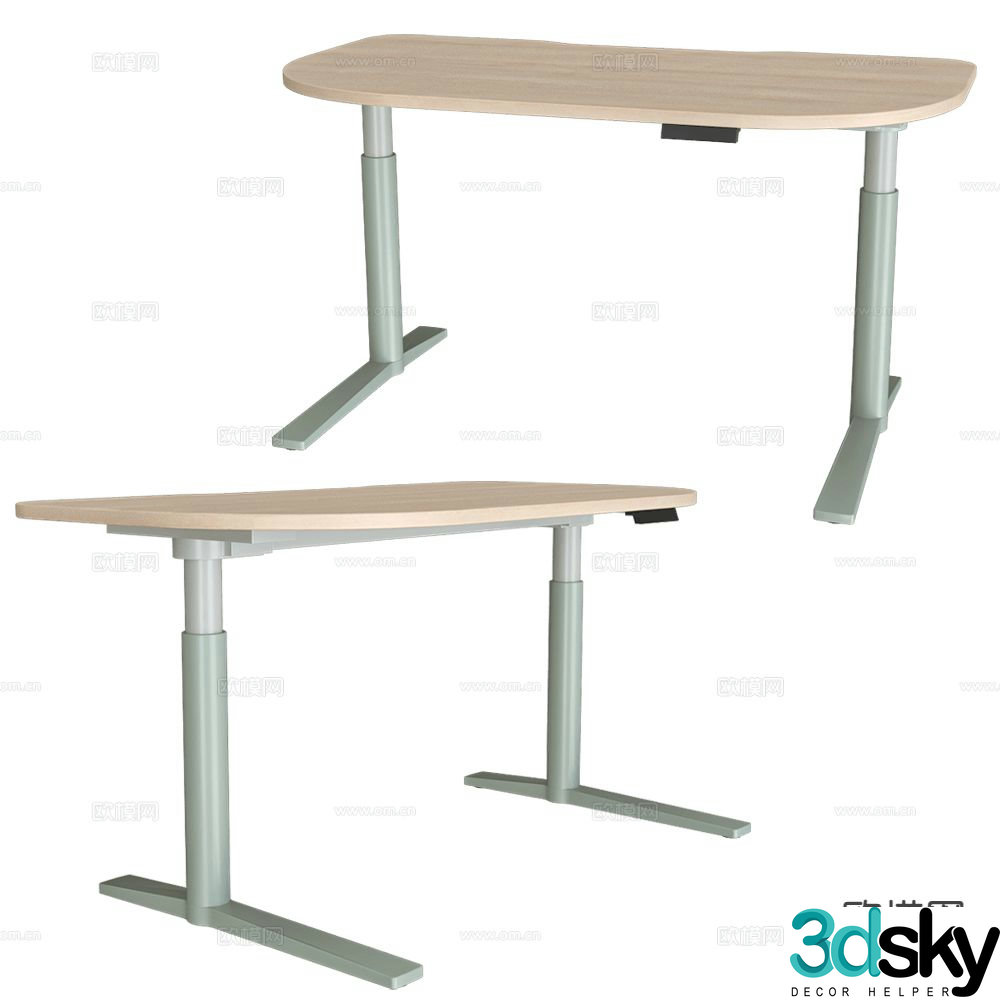 Schiavello lift desk desk 3d model