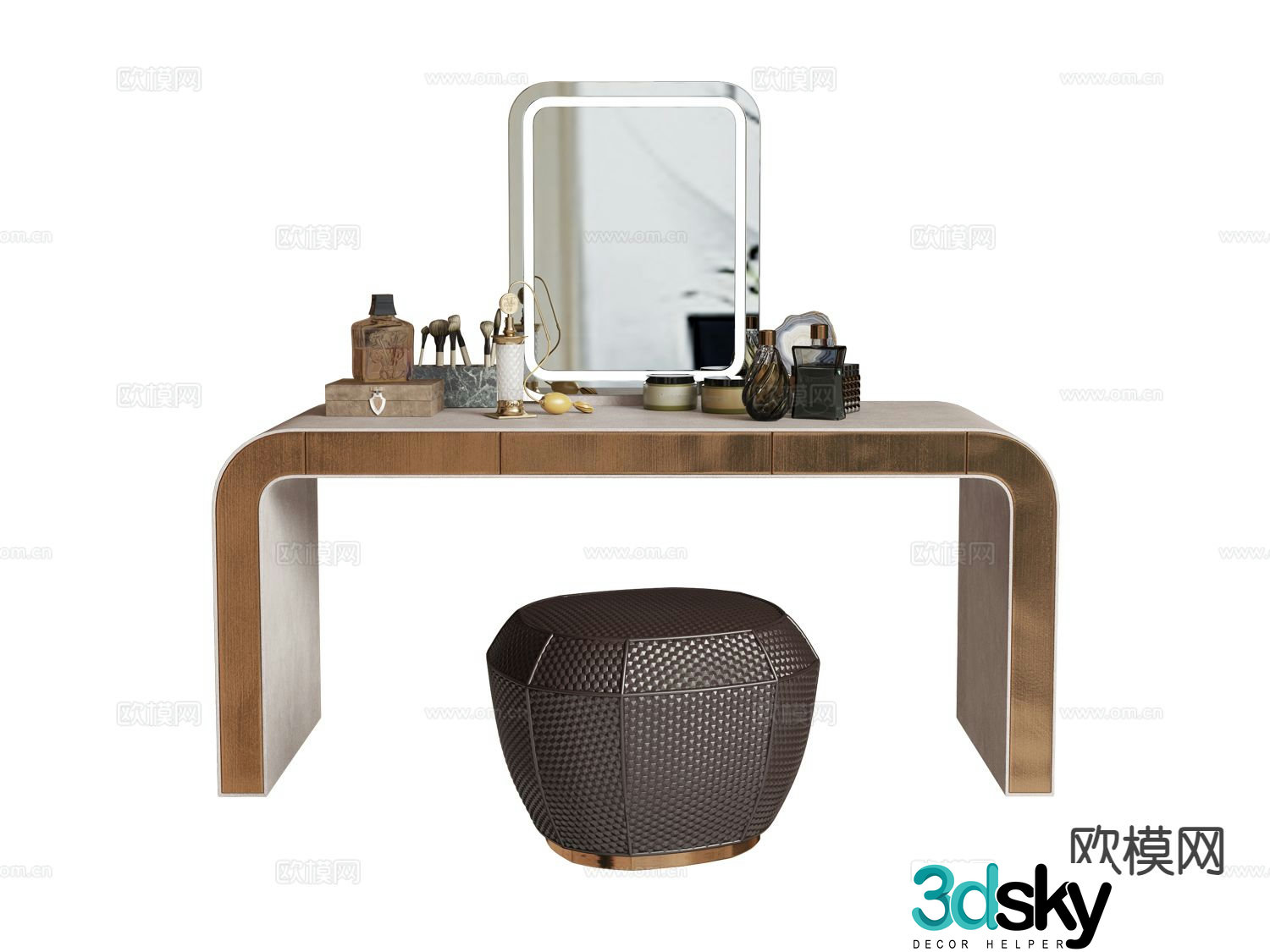 visionnaire dressing table 3d model