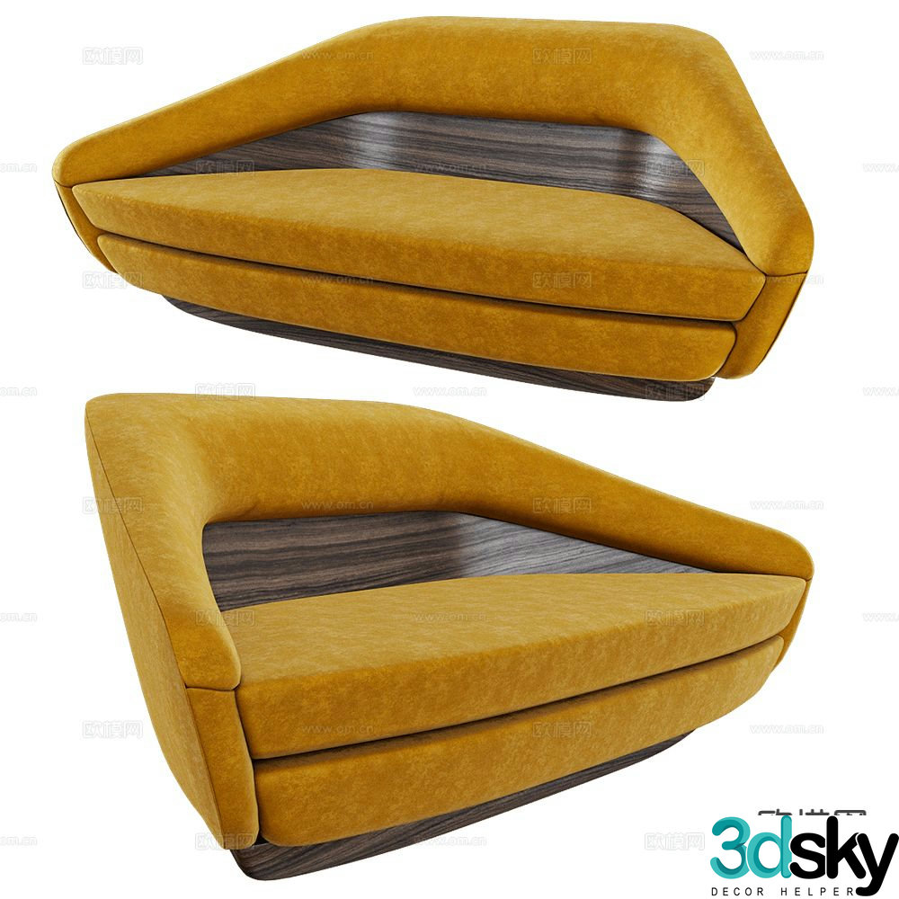 ALMA Italian love sofa 3d model