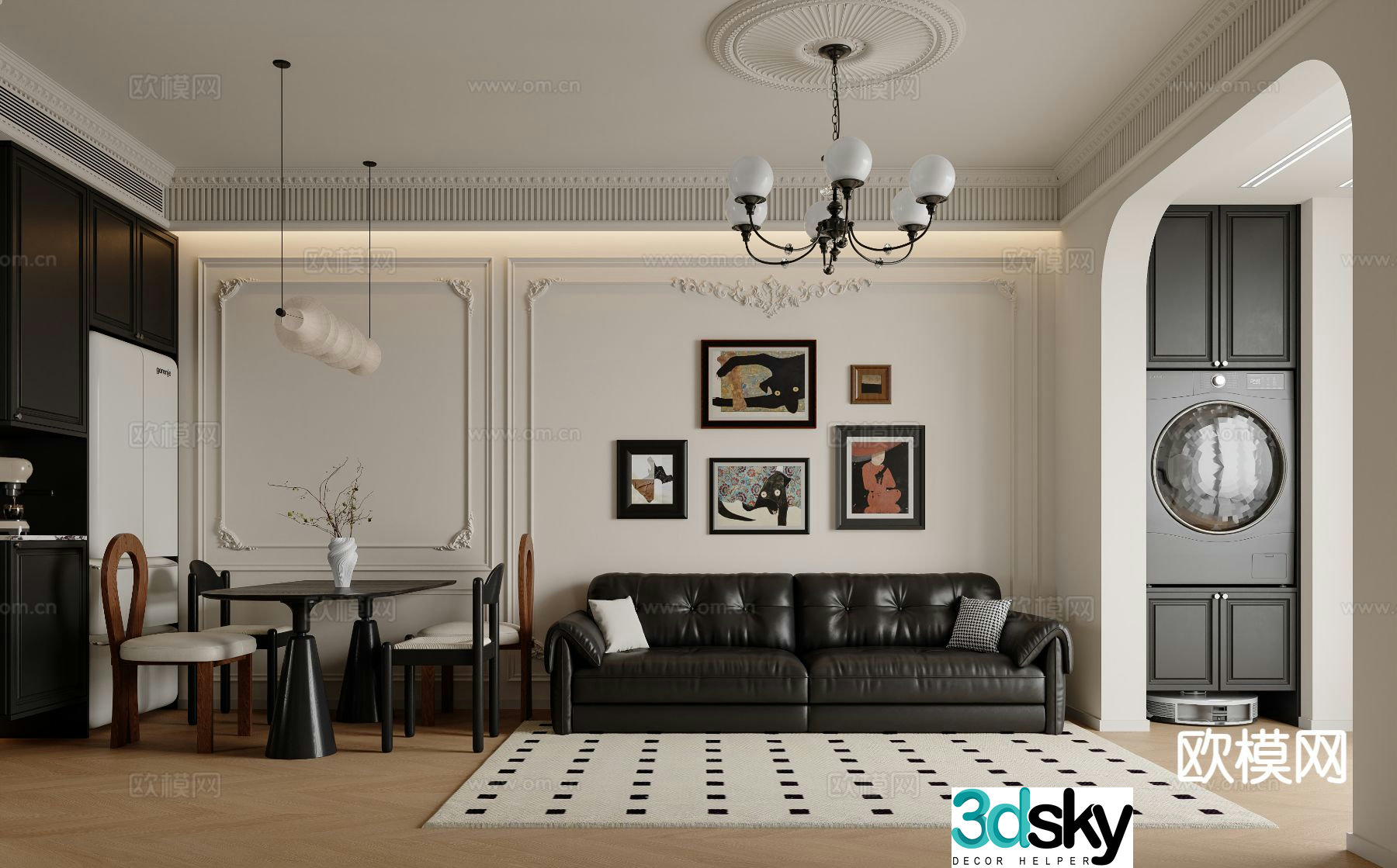 French restaurant 3d model