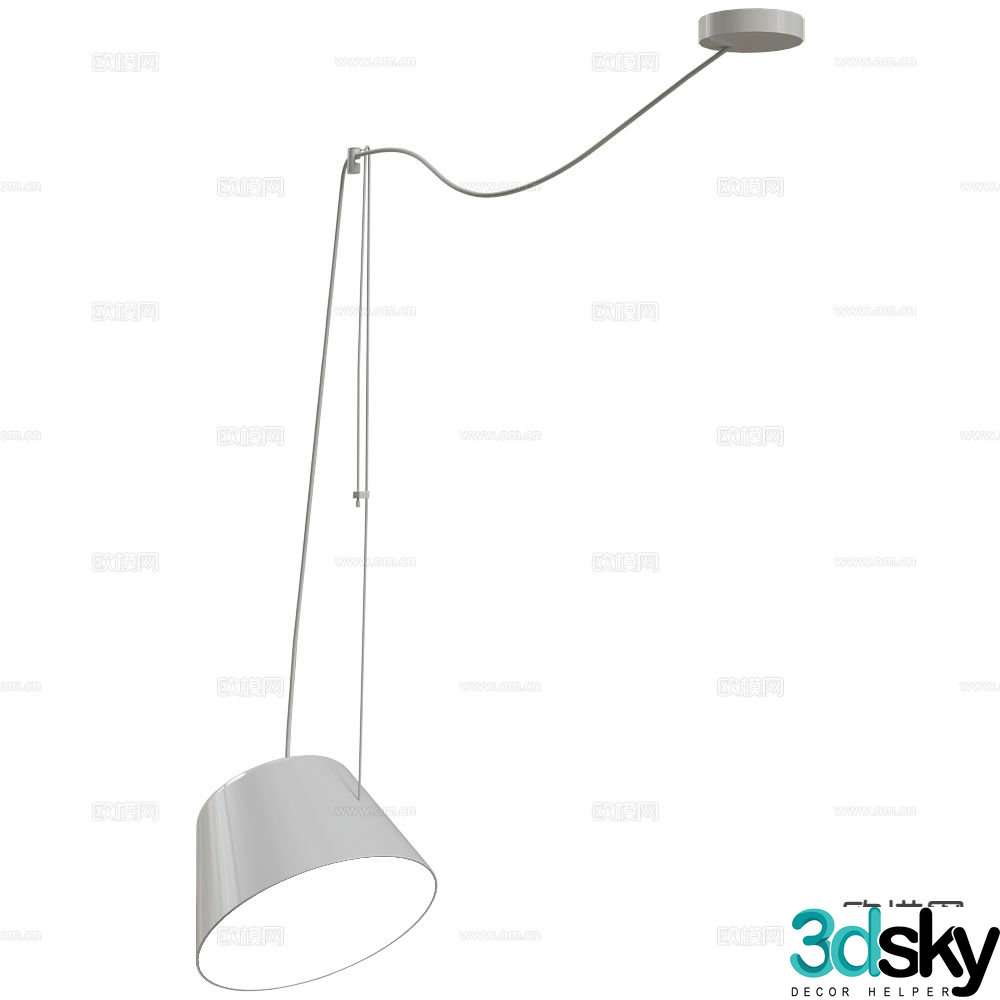 Ole dining room chandelier 3d model