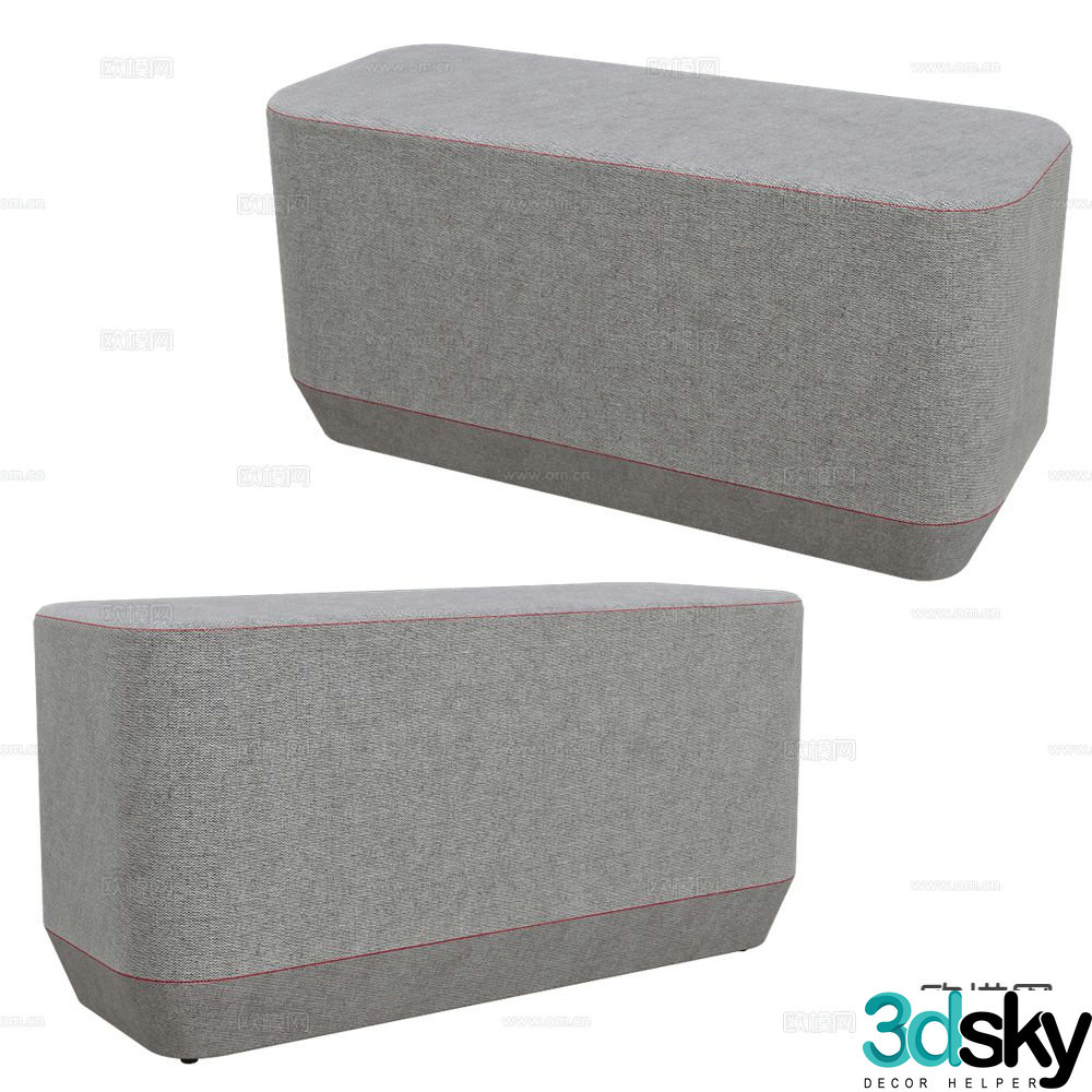 Schiavello stool bench sofa stool 3d model