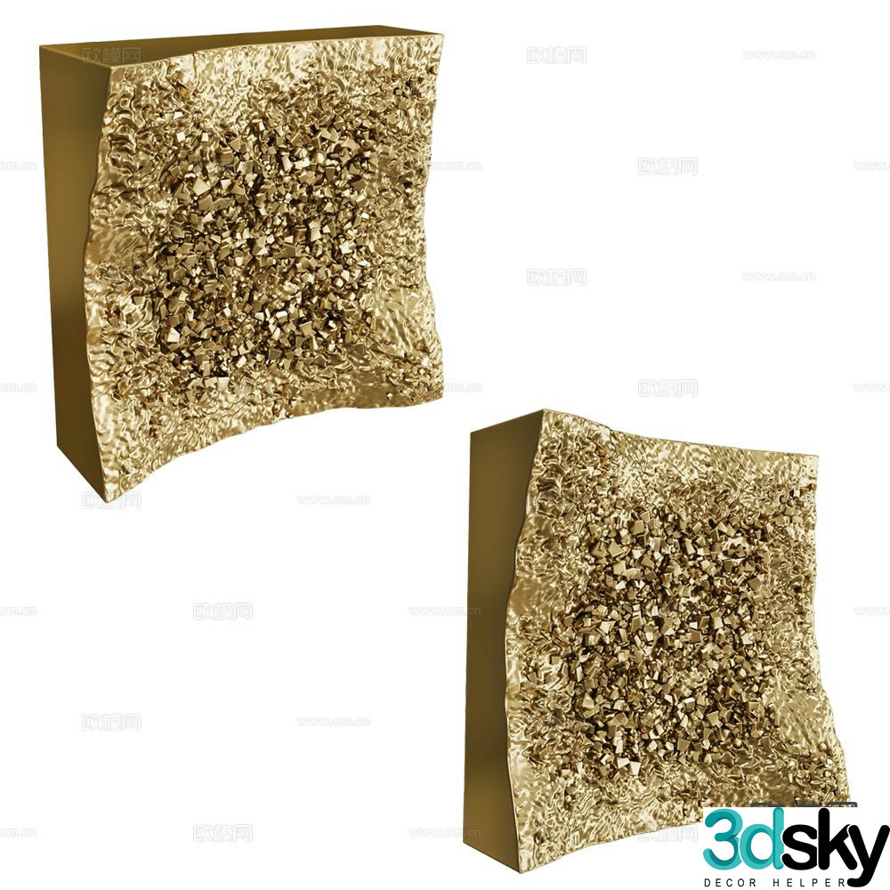SIGMA Italian style wall lamp square wall lamp 3d model