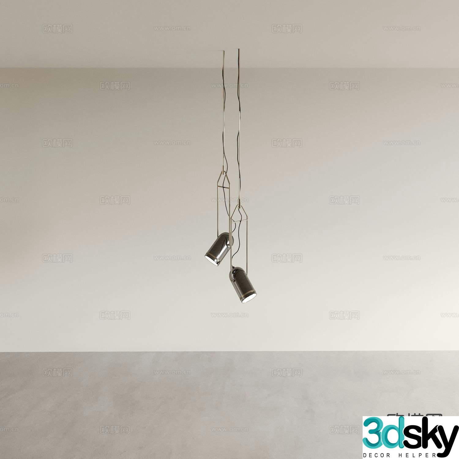 Creative small chandelier 3d model