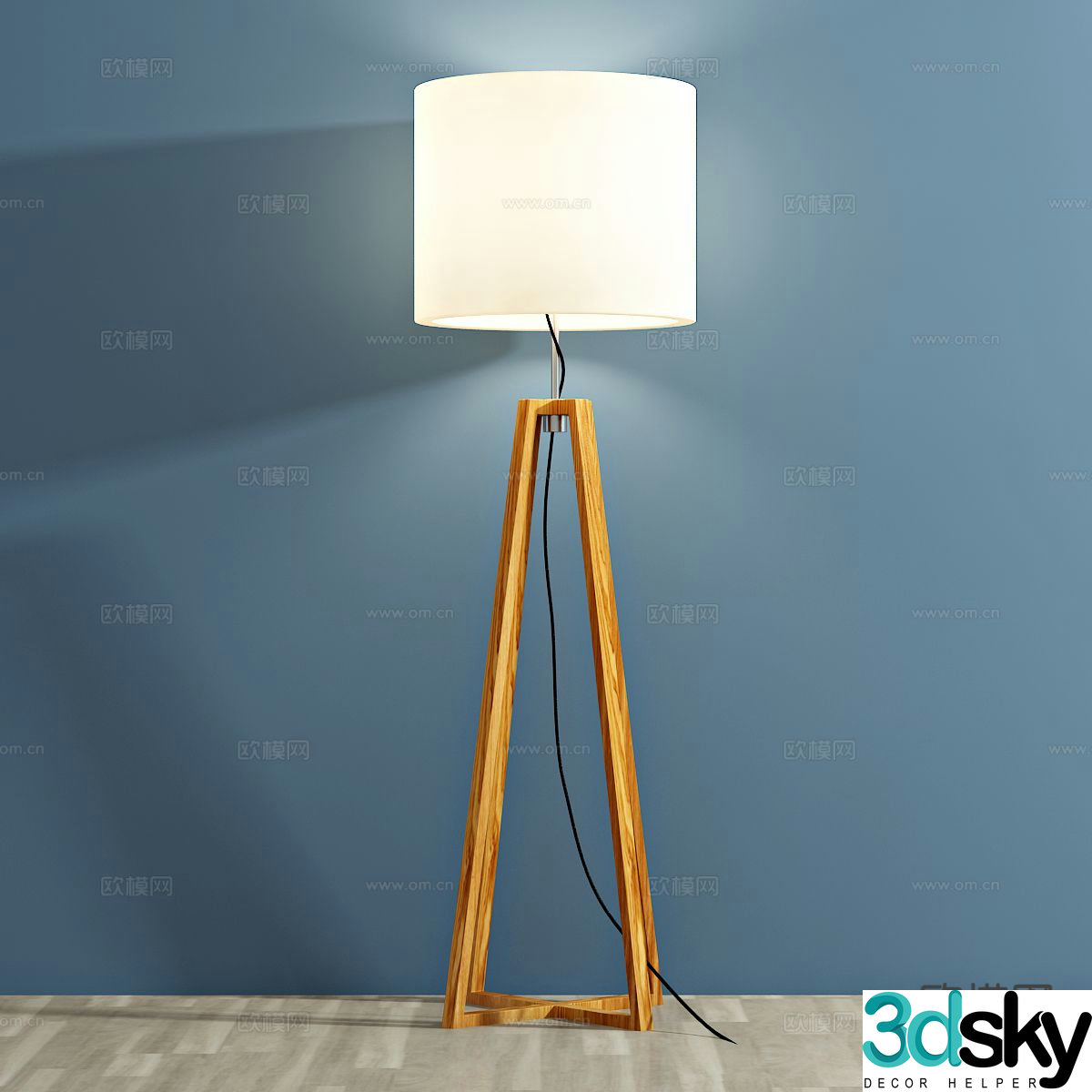 Modern floor lamp 3d model