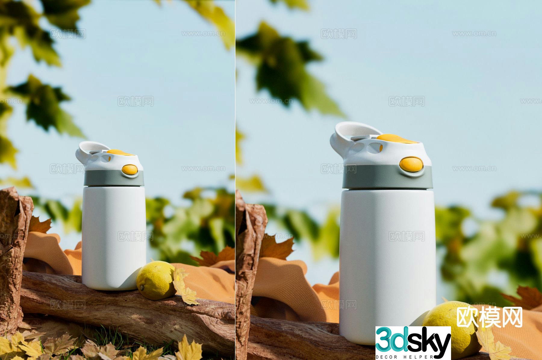 Modern thermos cup water cup 3d model