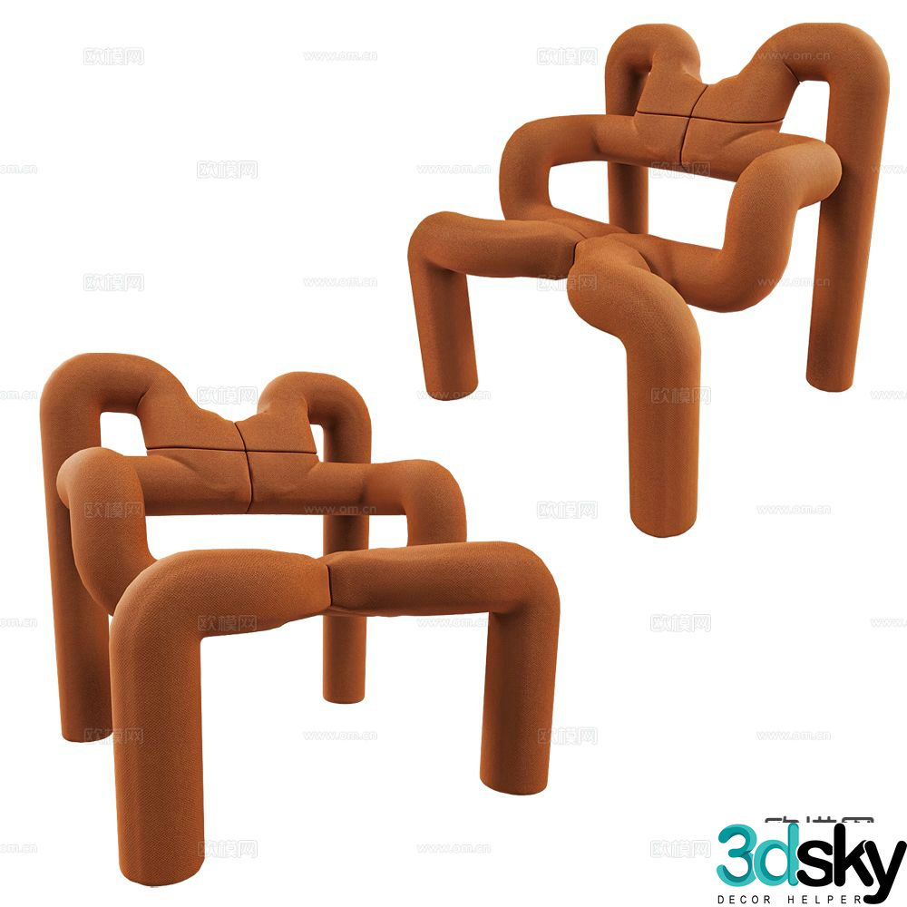 Varier creative chair personalized chair leisure chair 3d model