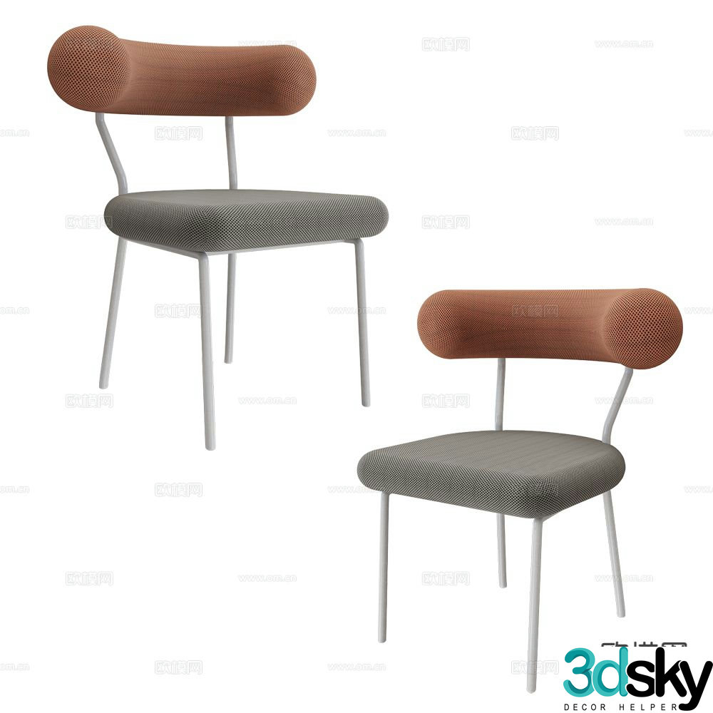 Sifas chair single chair dining chair 3d model