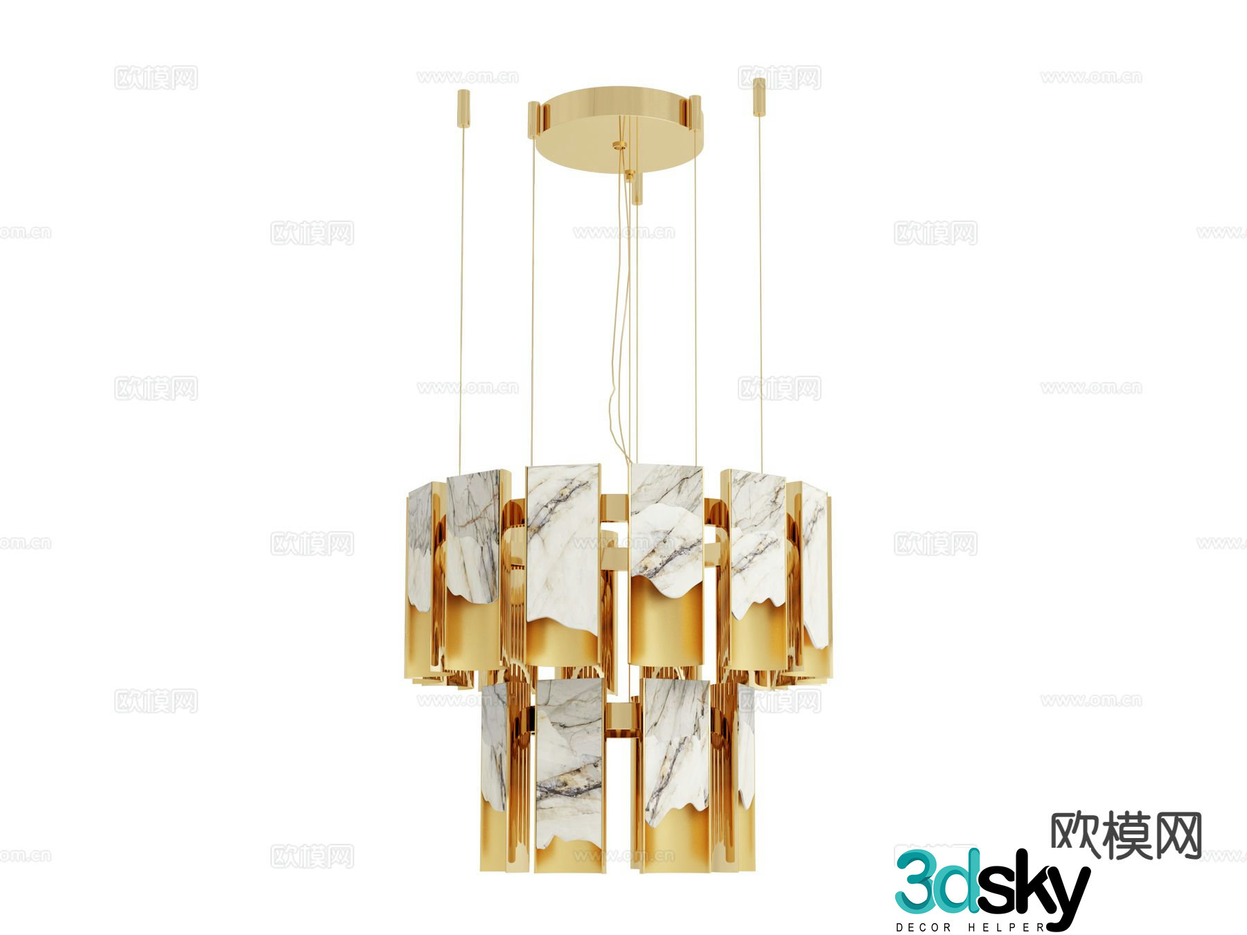 visionnaire light luxury chandelier 3d model of lobby chandelier