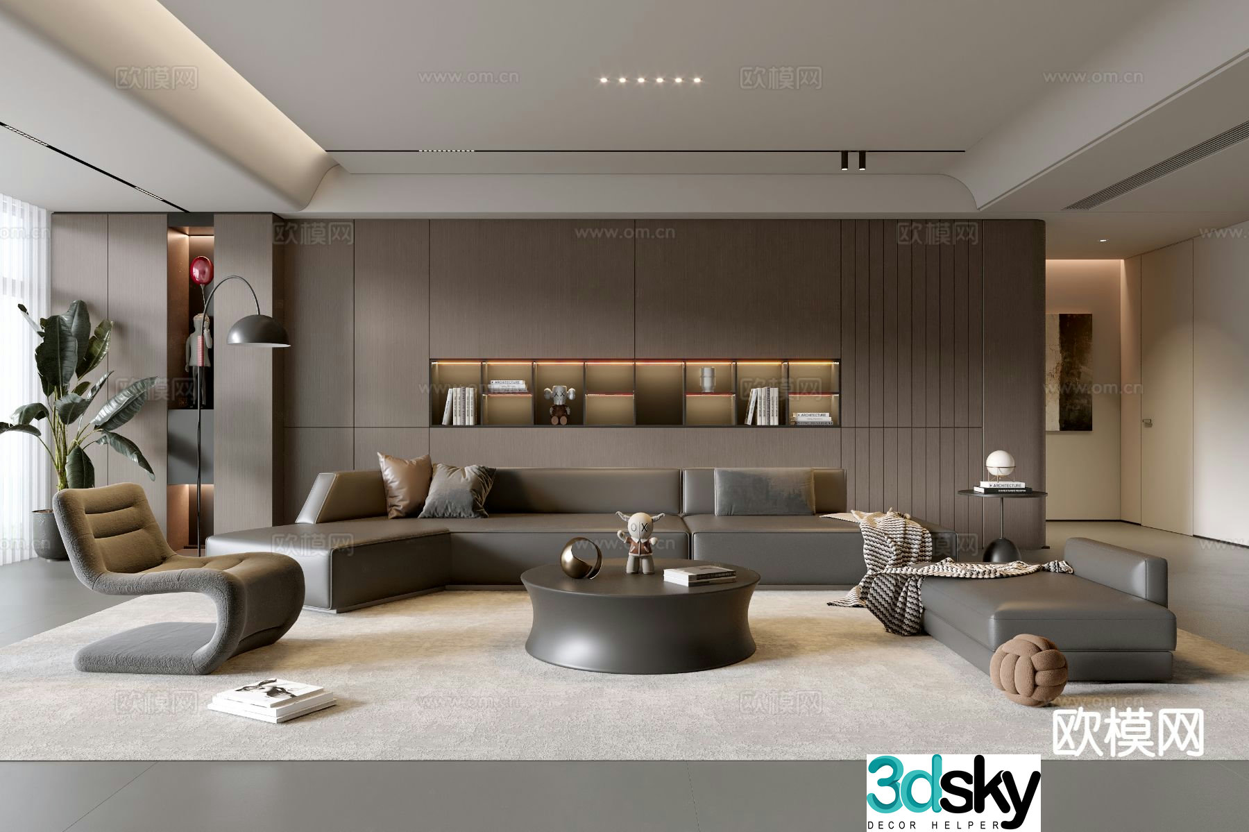 Italian living room 3d model
