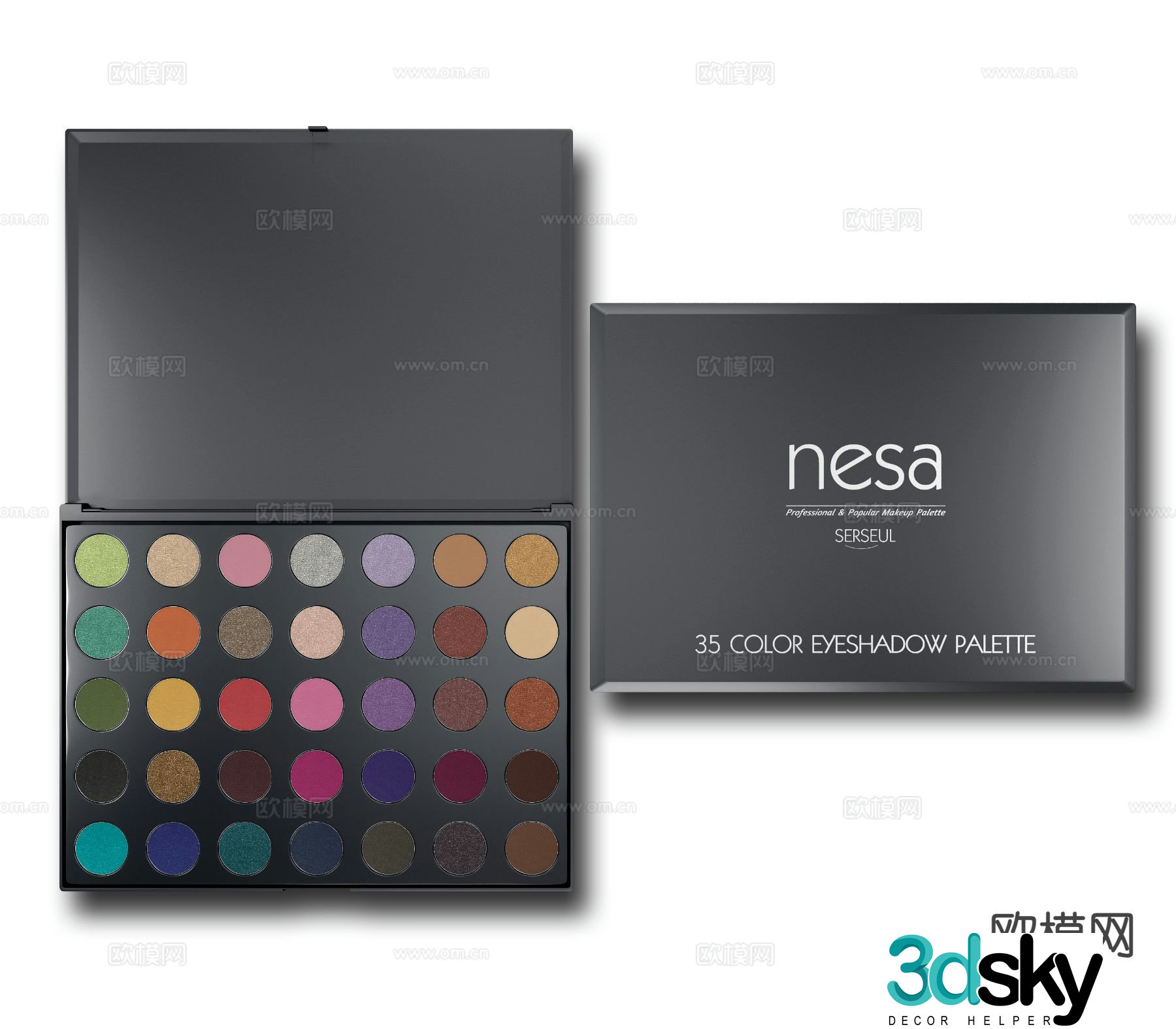 Cosmetics eyeshadow 3d model