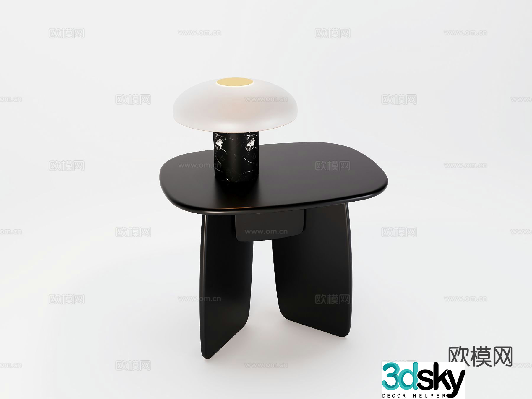 Modern side table corner table table table 3d model