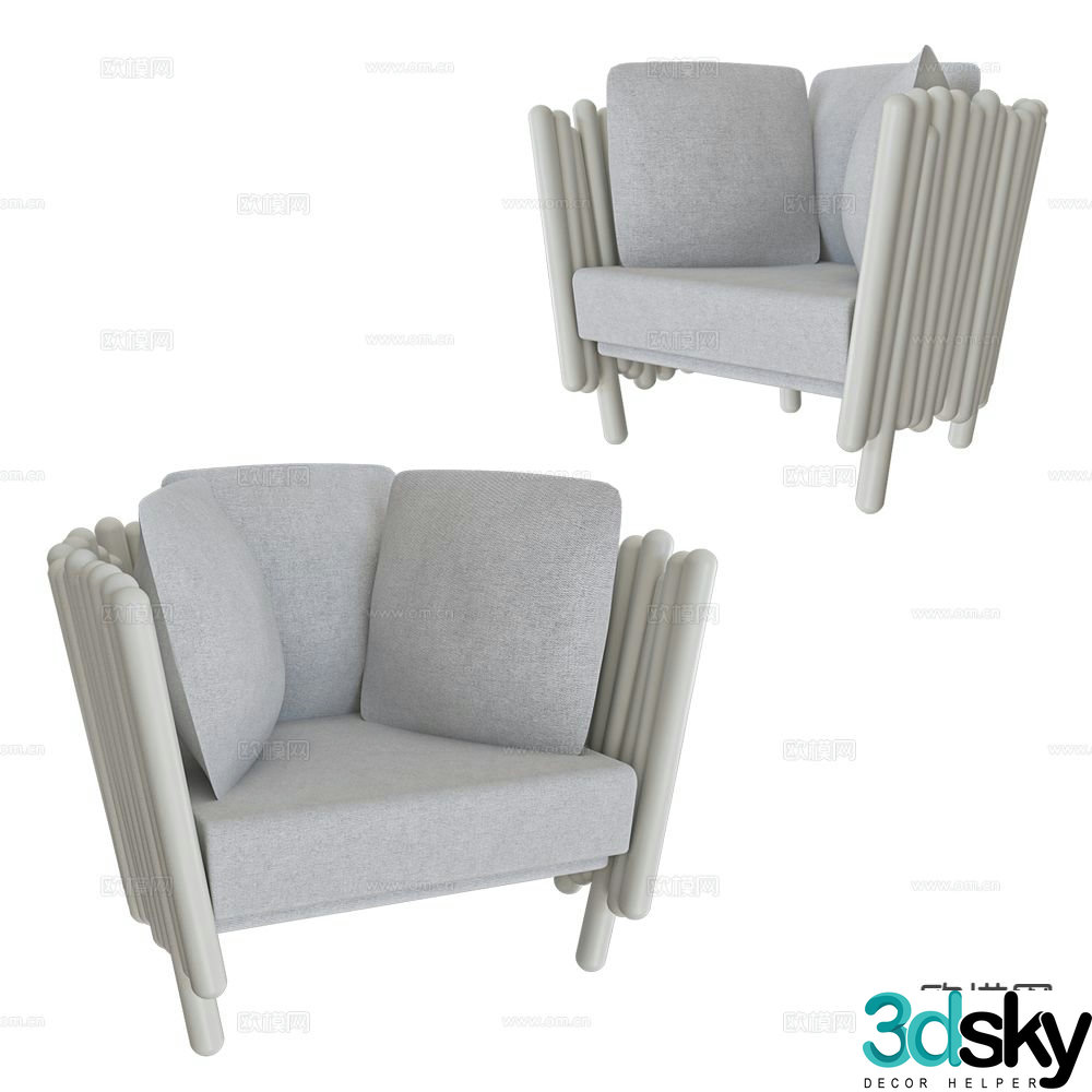 Serralunga single sofa 3d model