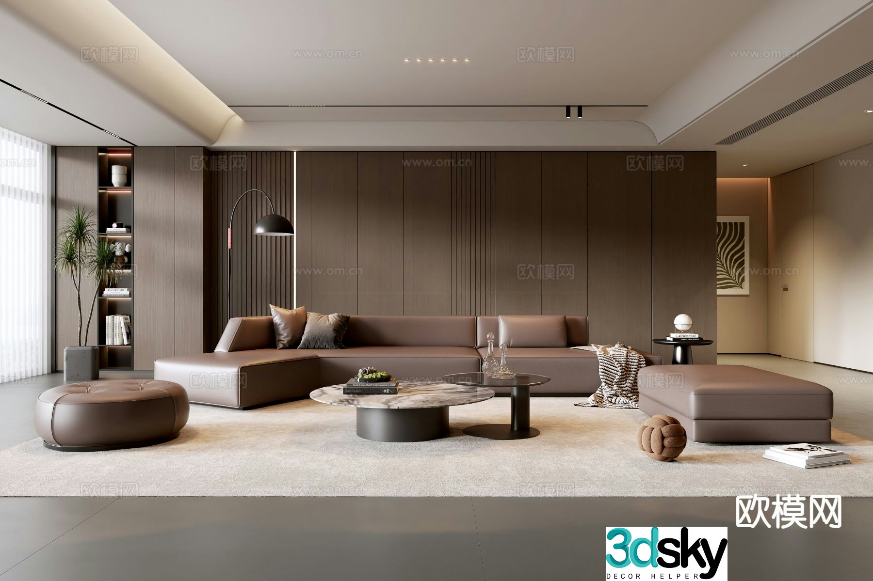 Italian living room 3d model
