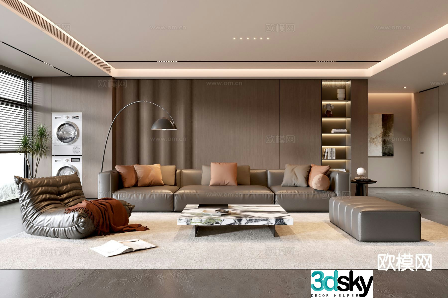 Italian living room 3d model