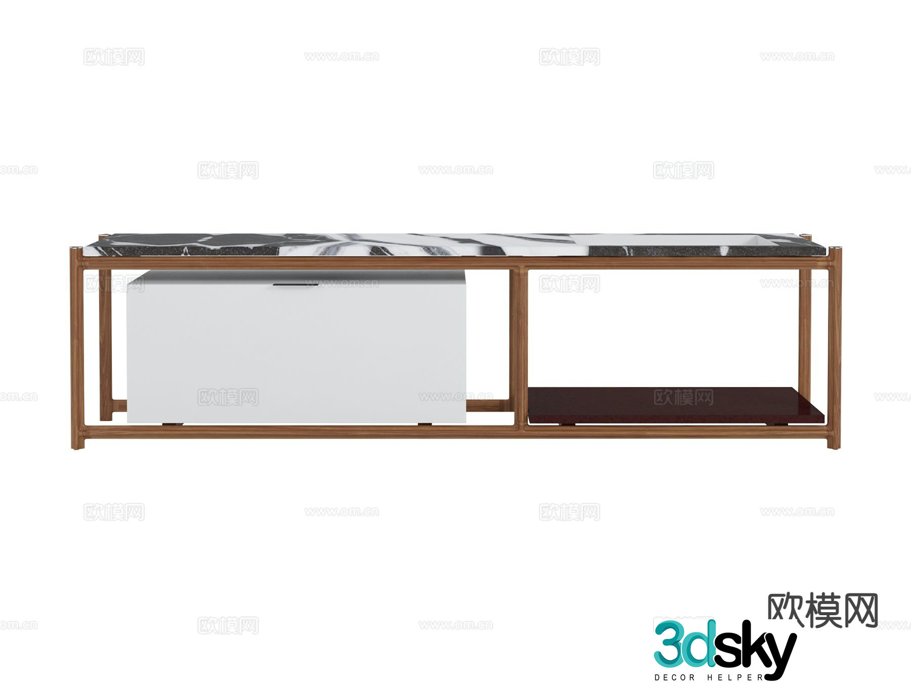 visionnaire Italian style console table 3D model of console table