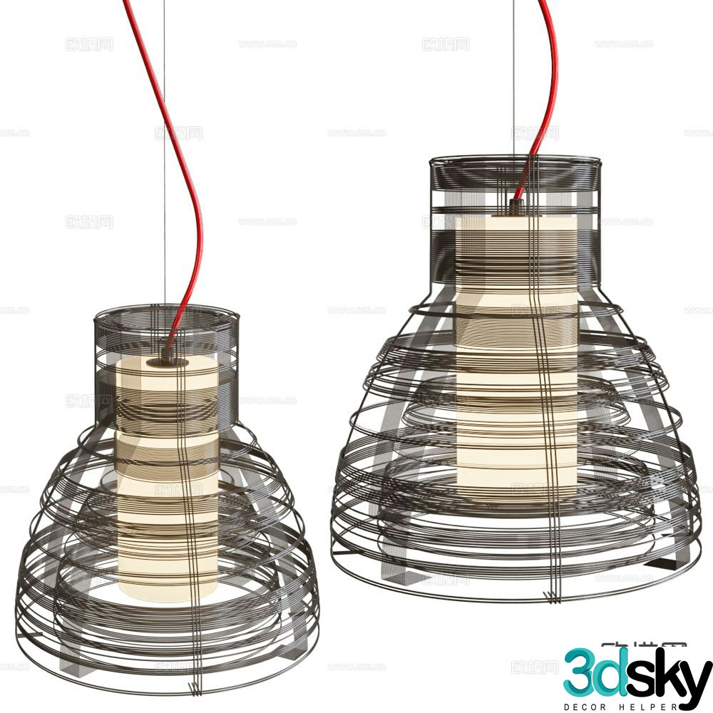 ELITE wrought iron chandelier 3d model