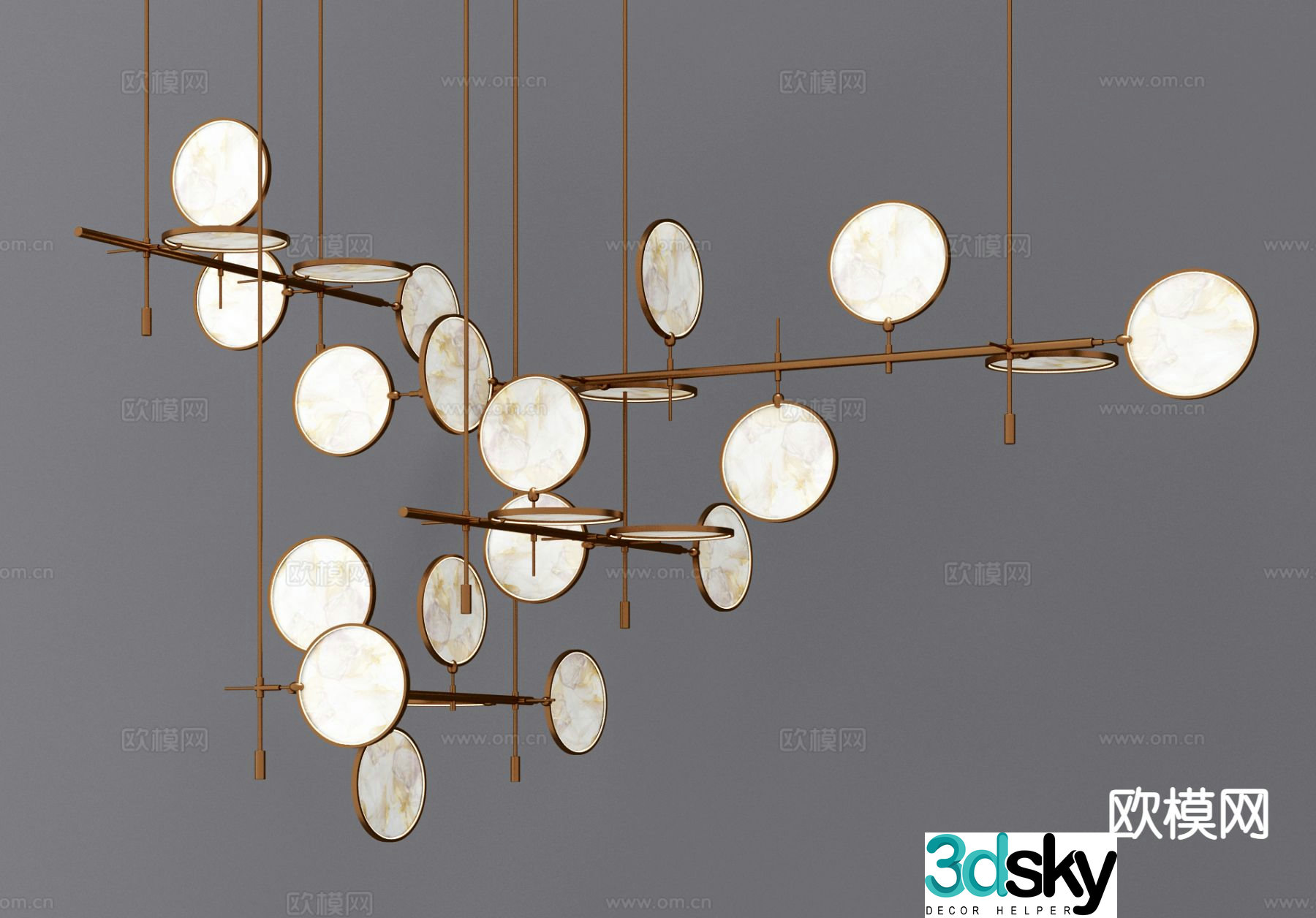 Creative chandelier art chandelier 3d model