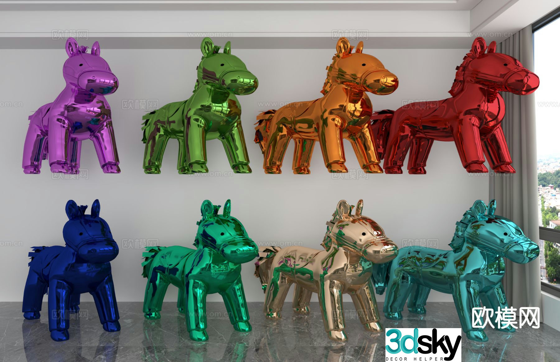 Pony Trendy Toys Dolls Doll Ornaments 3D Model