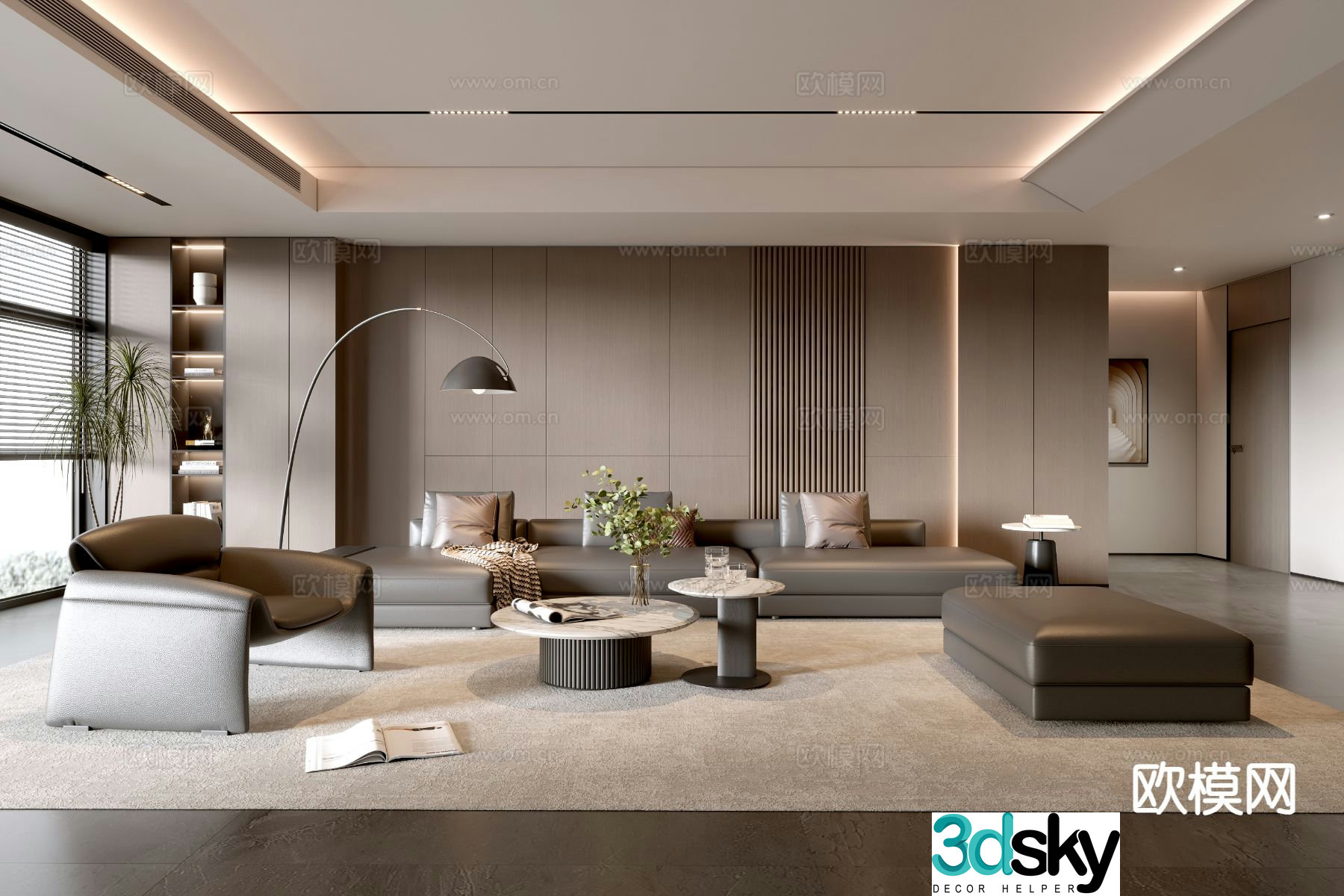 Italian living room 3d model