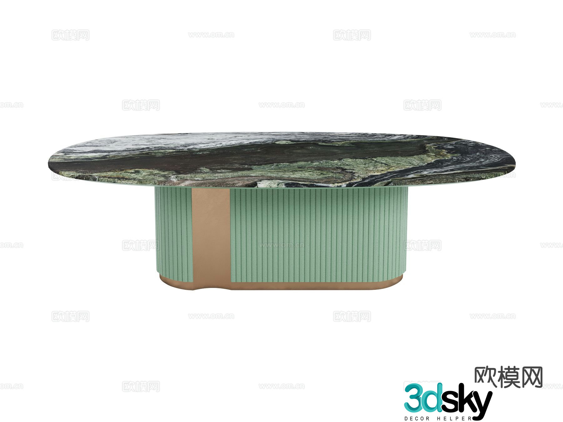 visionnaire italian dining table 3d model