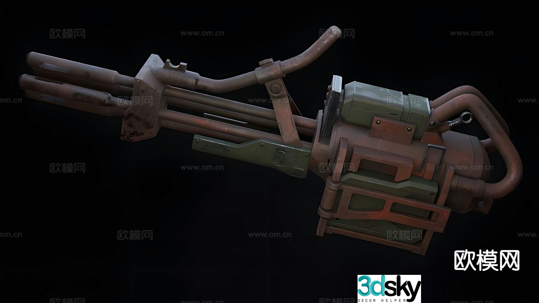 sci-fi gun gun firearm 3d model