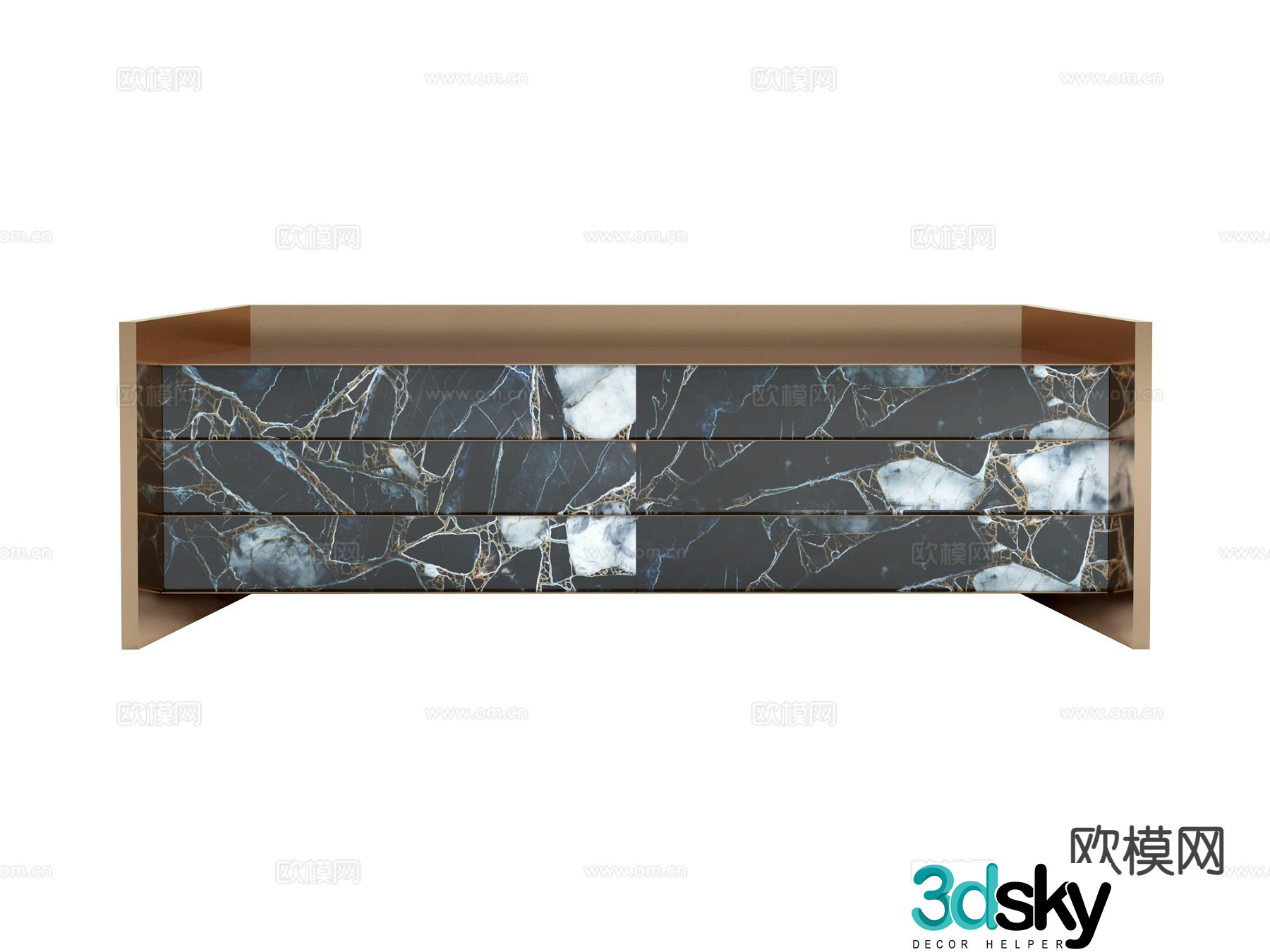 visionnaire italian sideboard 3d model